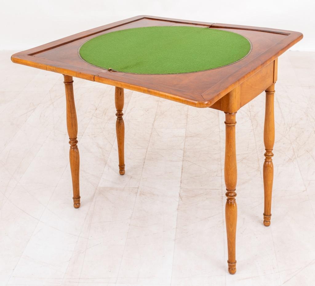 Inconnu Table de jeu William IV à pieds de porte, 19e siècle en vente