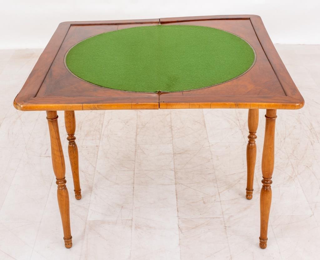 Table de jeu William IV à pieds de porte, 19e siècle en vente 2
