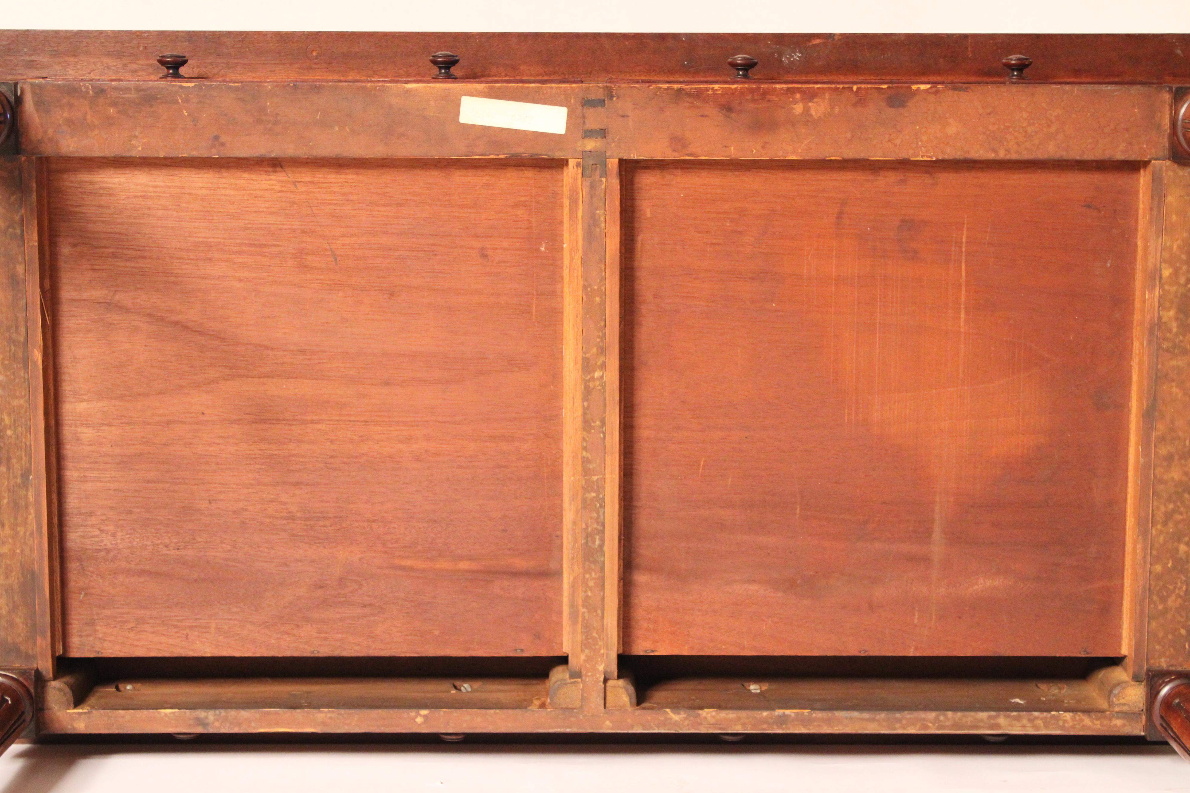 William IV Walnut Writing Table For Sale 9