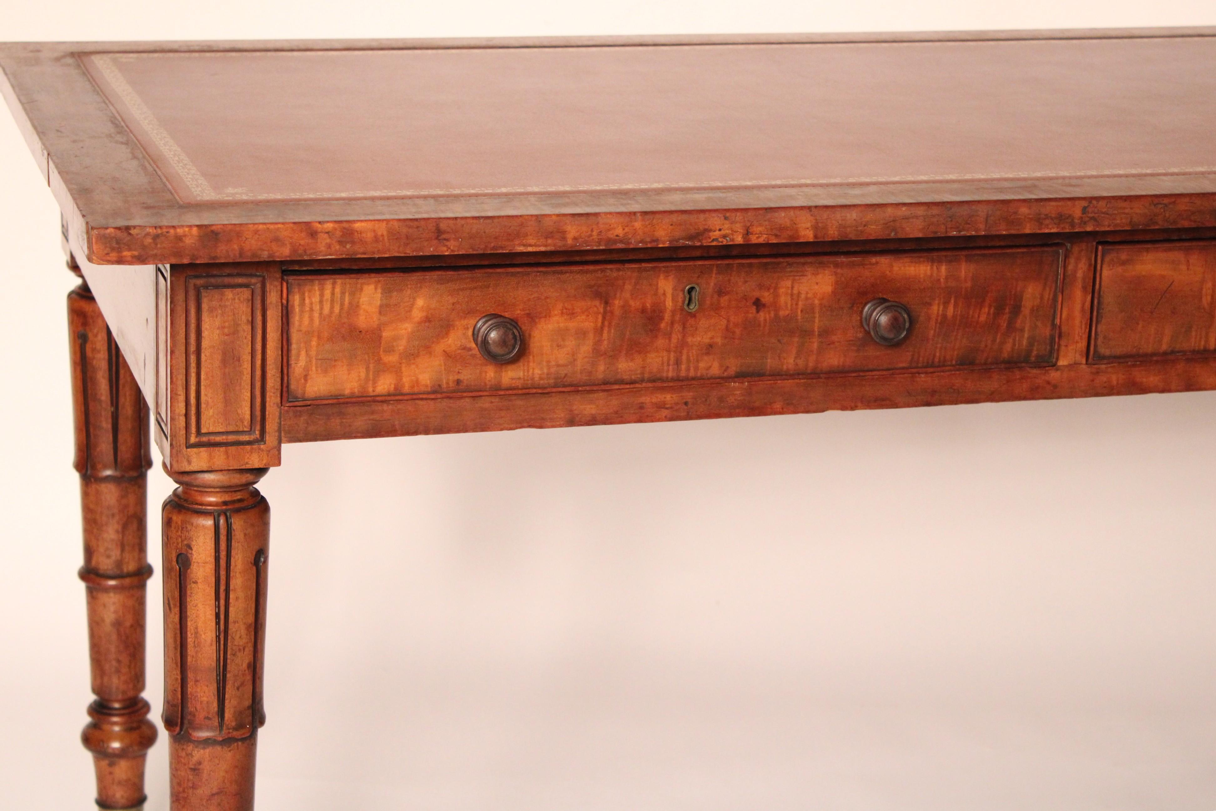 William IV Walnut Writing Table For Sale 3