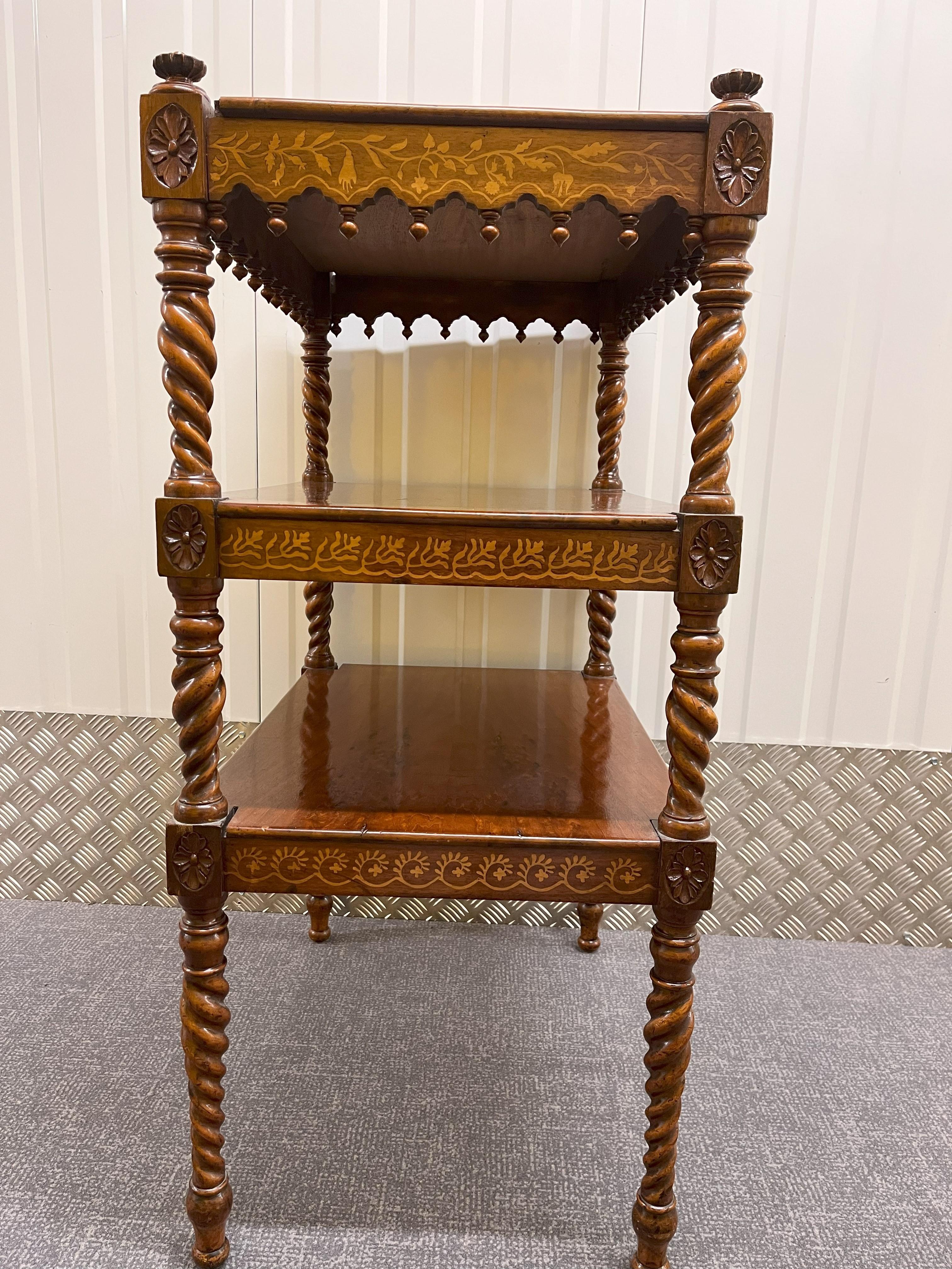 Wood William IV Whatnot Display Stand For Sale