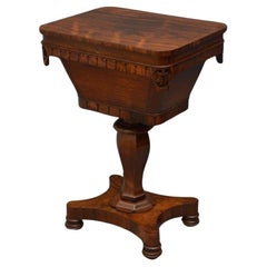Antique William IV Work Table in Rosewood Sewing Table