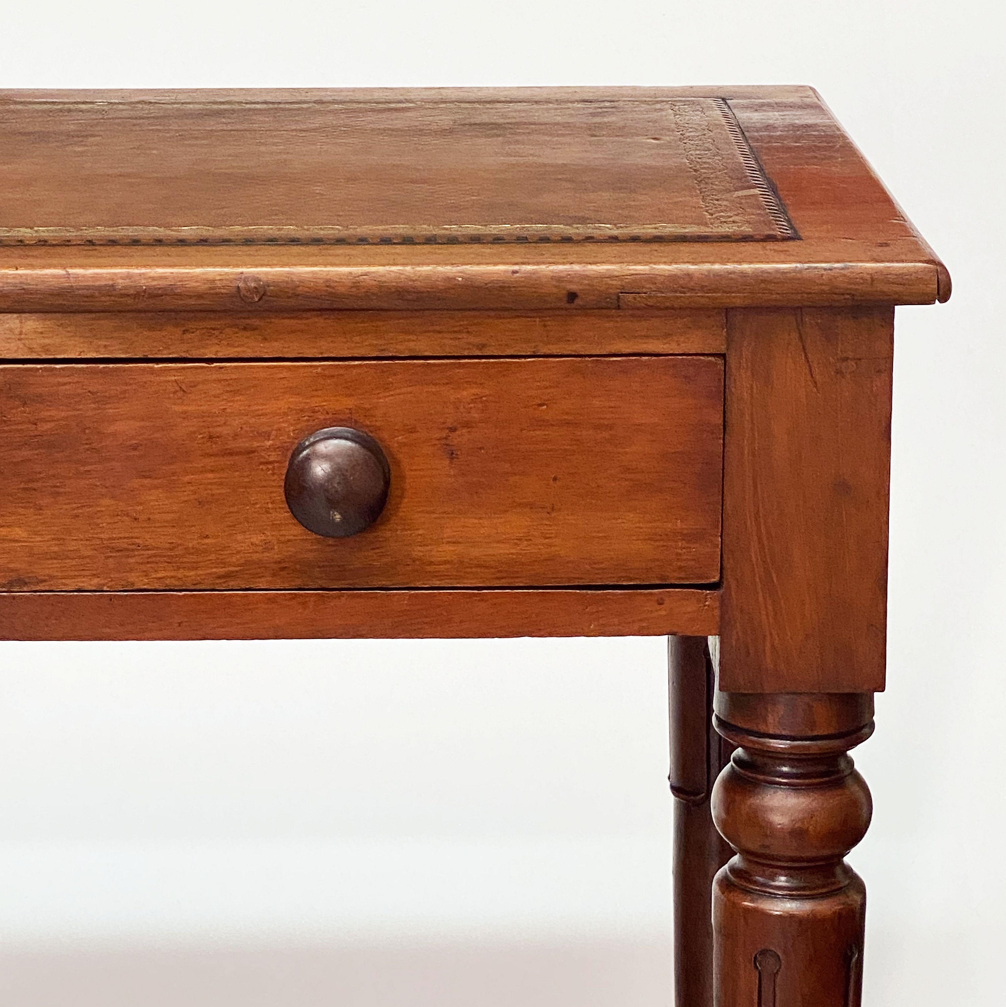William IV Writing Desk or Table of Mahogany with Leather Top from England 5