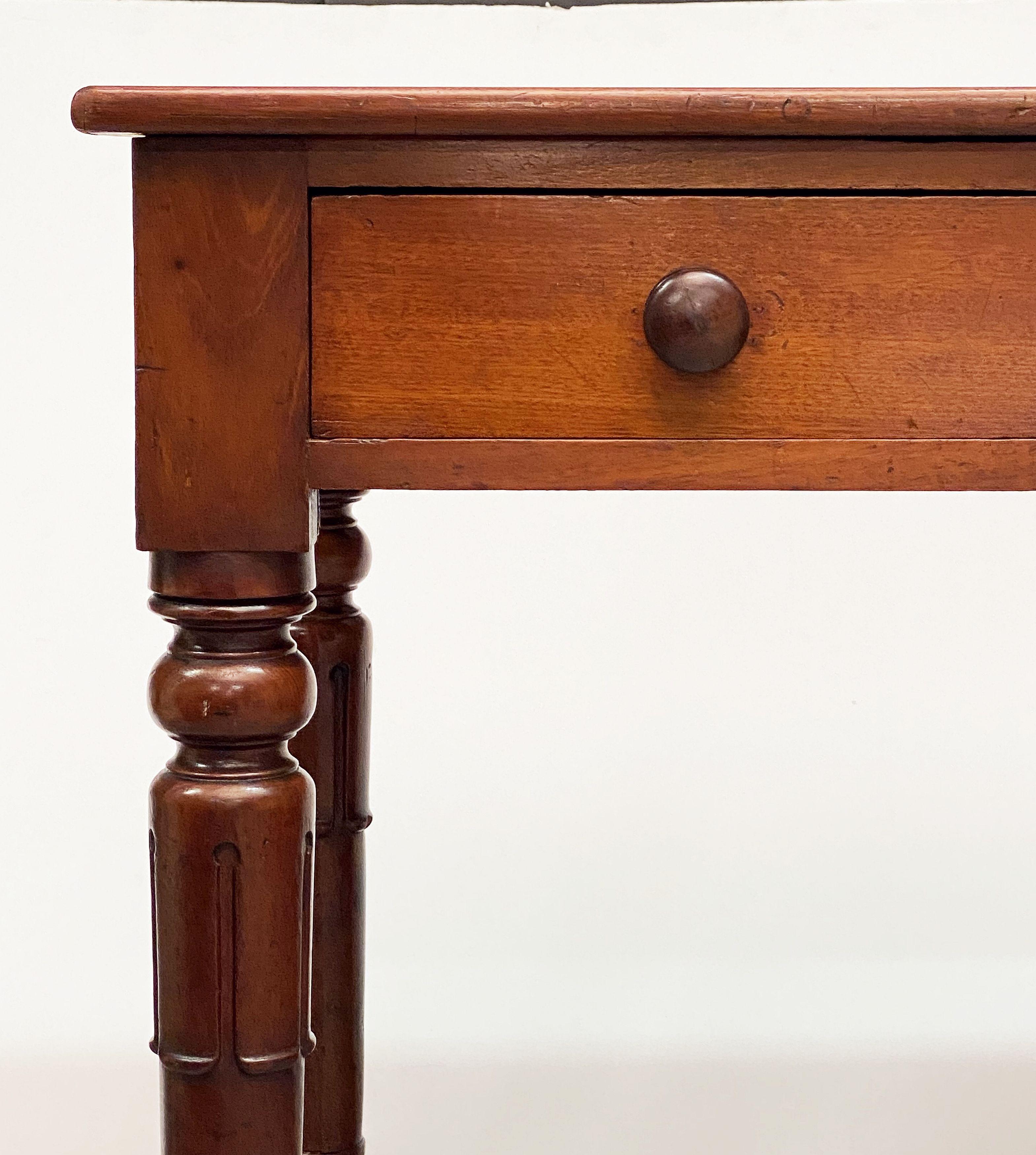 William IV Writing Desk or Table of Mahogany with Leather Top from England 2