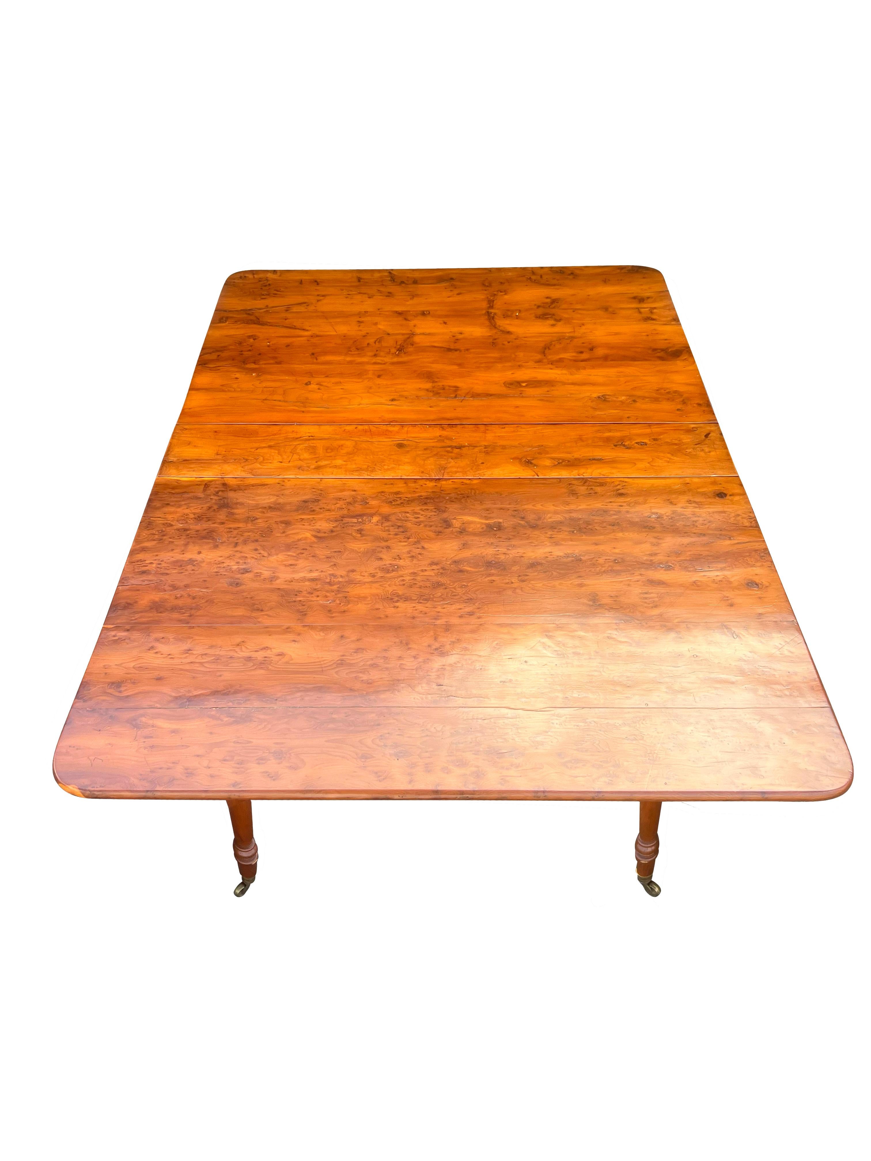 Mid-19th Century William IV Yew wood Sunderland Table