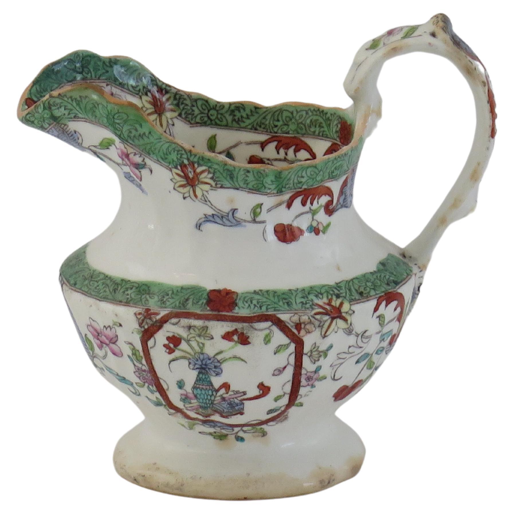 William IVth C J Mason’s Porcelain Milk Jug or Pitcher Pattern 223, circa 1830