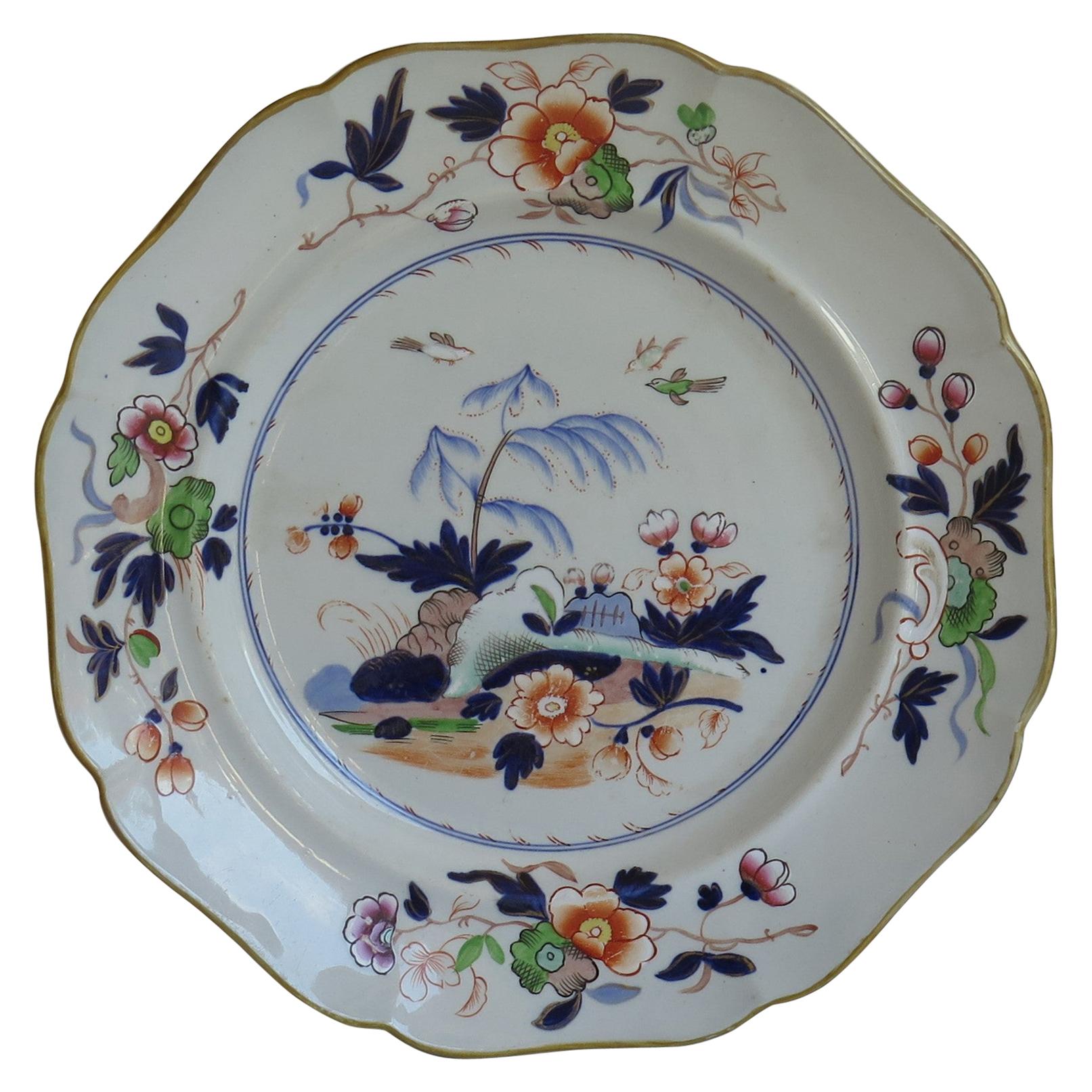 Piatto da pranzo in pietra ferrosa William Ridgway modello 5053, Circa 1835