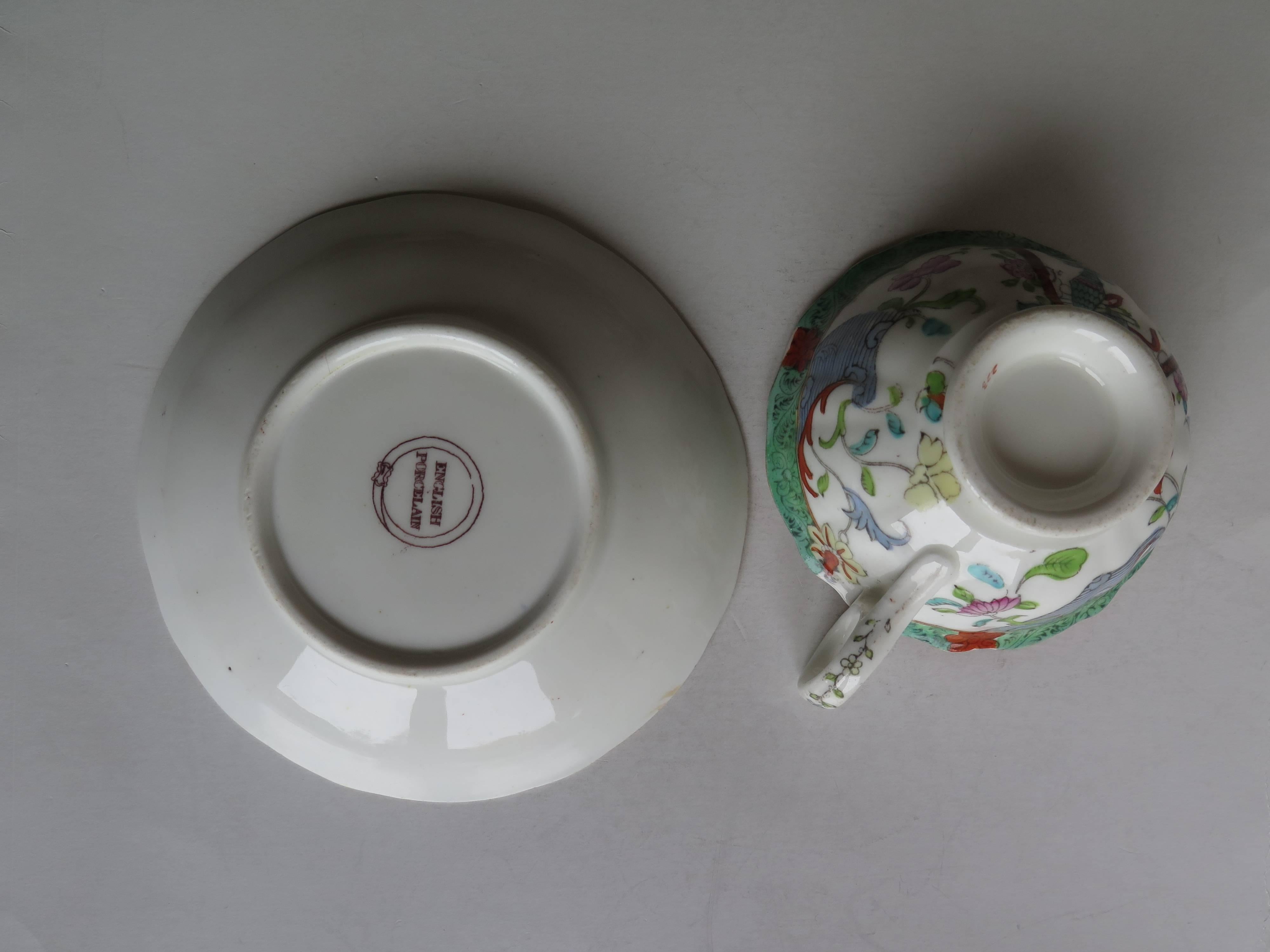 Service à thé de William IVth Mason de 10 pièces en porcelaine à motif 223, anglais vers 1830 en vente 3