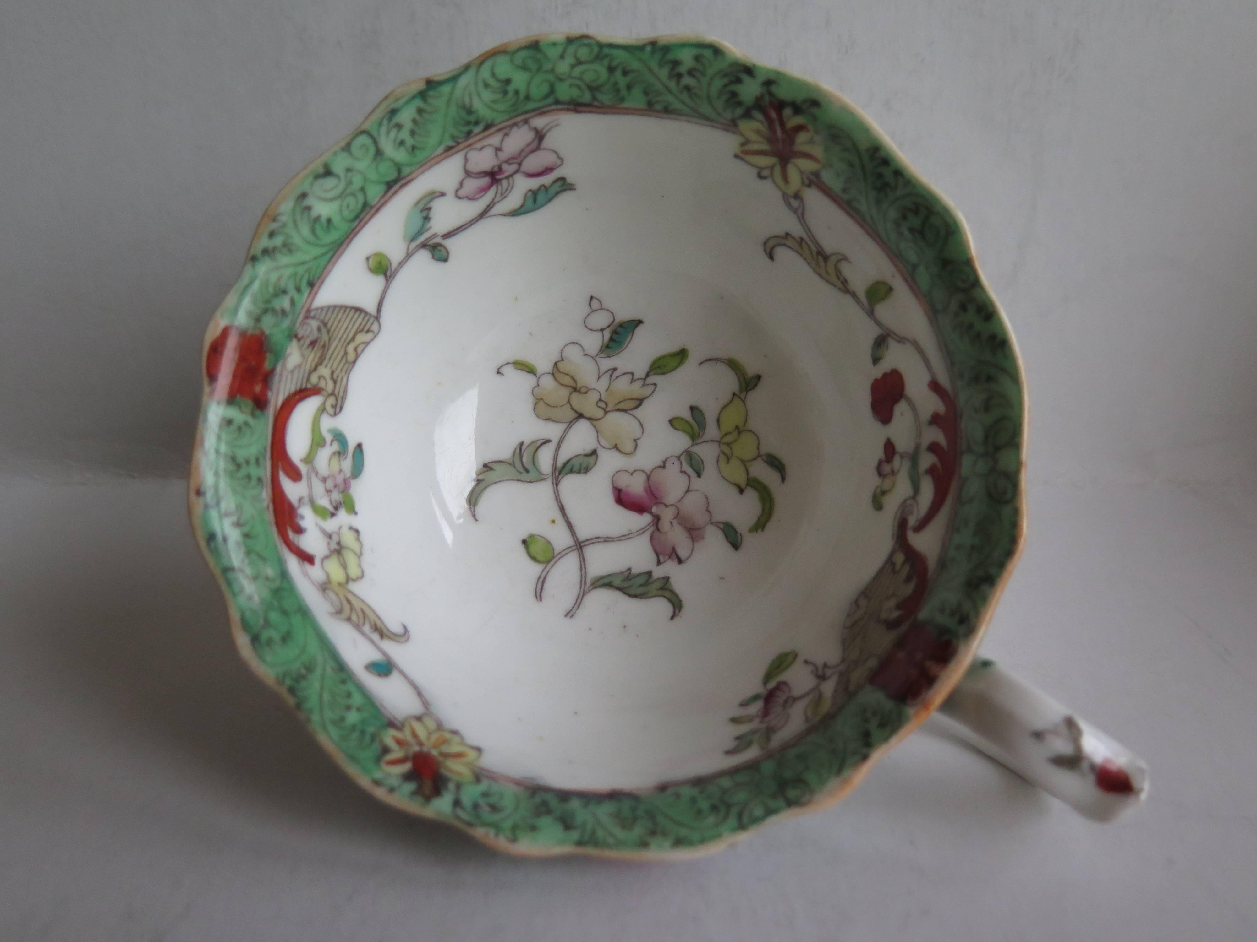 William IVth Mason’s Tea Set 10 Pieces Porcelain Pattern 223, English circa 1830 For Sale 2