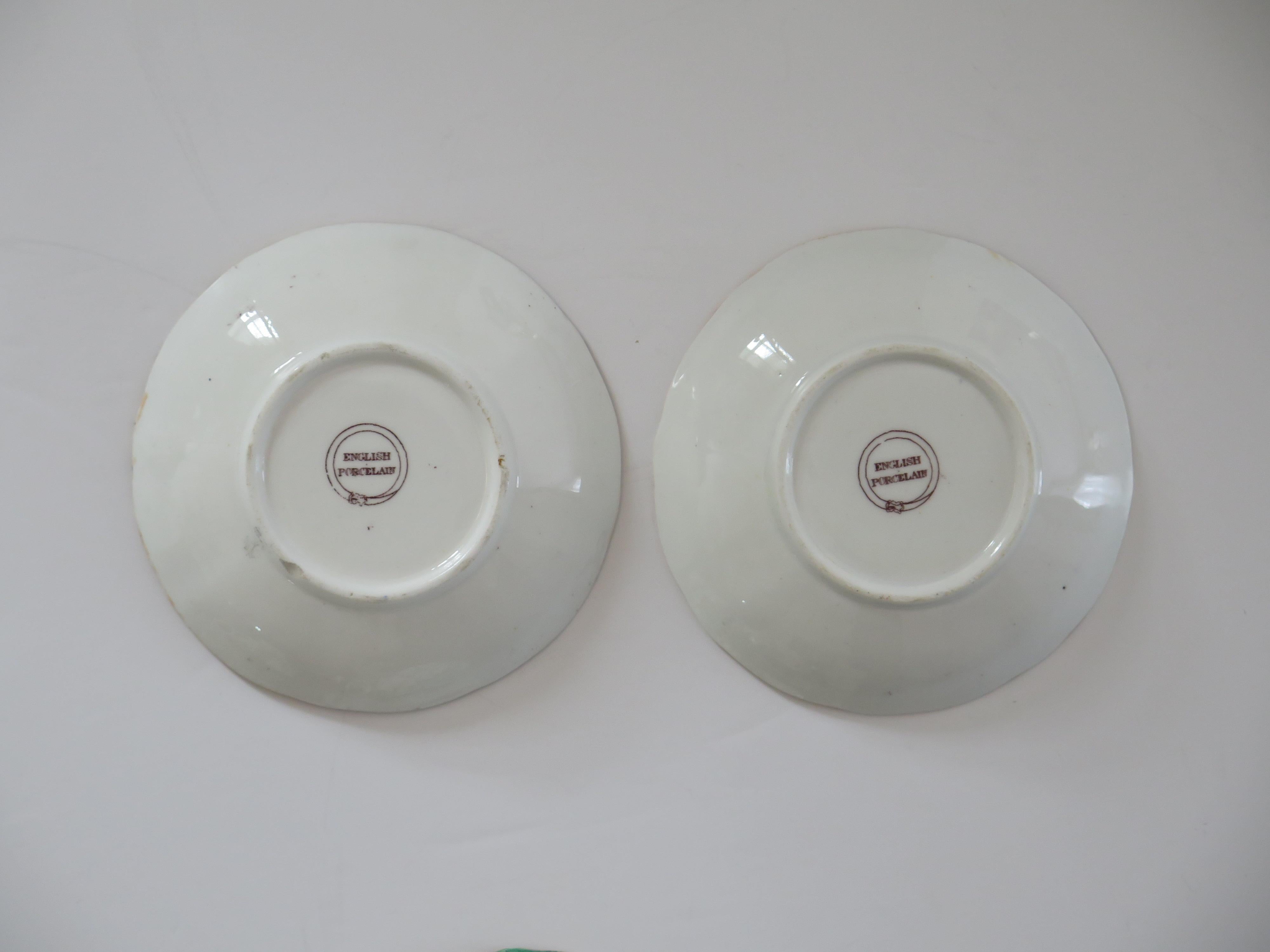 William J. PAIR-(B) of C J Mason's Cups & Saucers Porcelain Ptn 223, A 1830. en vente 7