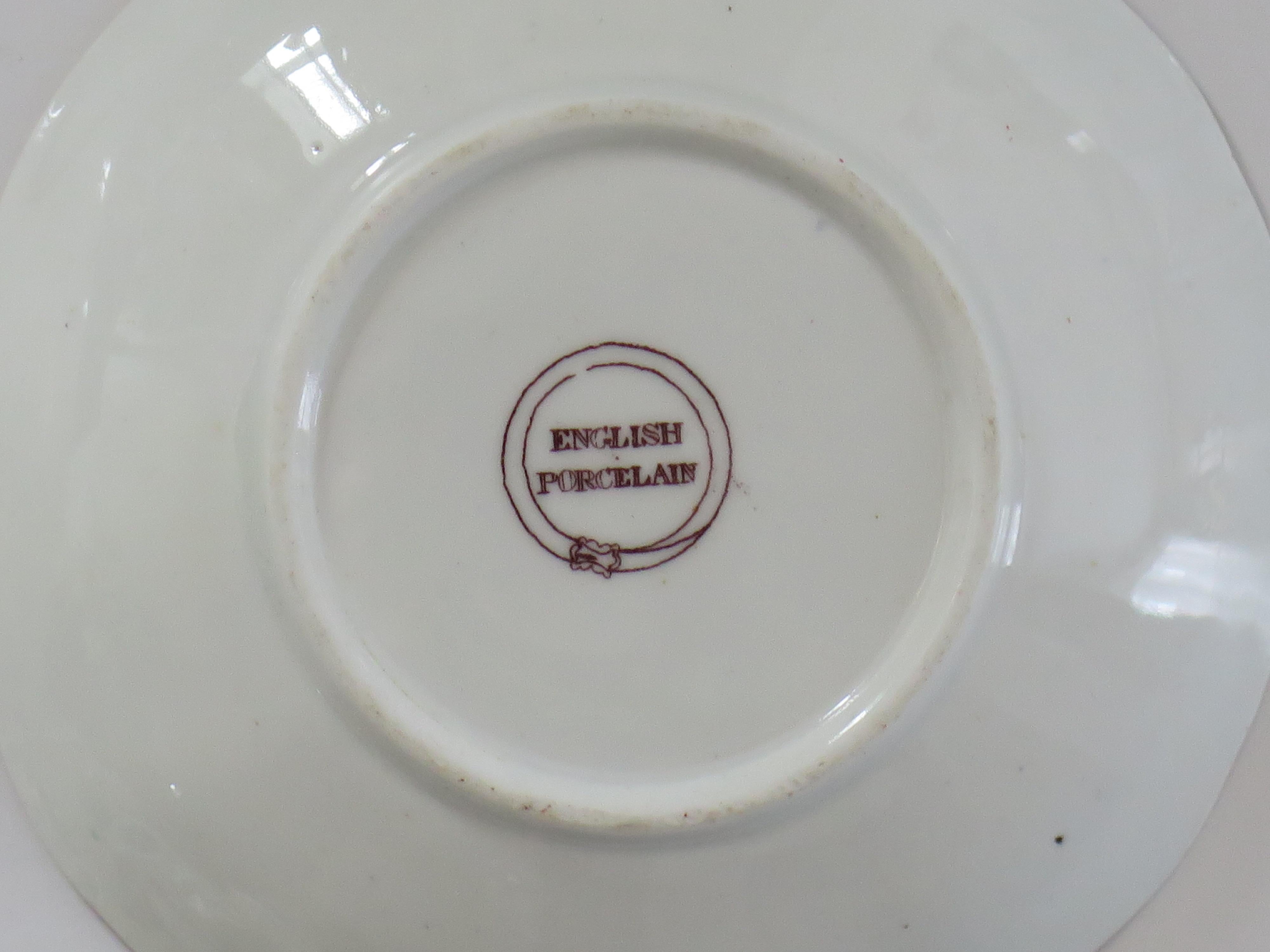 William J. PAIR-(B) of C J Mason's Cups & Saucers Porcelain Ptn 223, A 1830. en vente 9