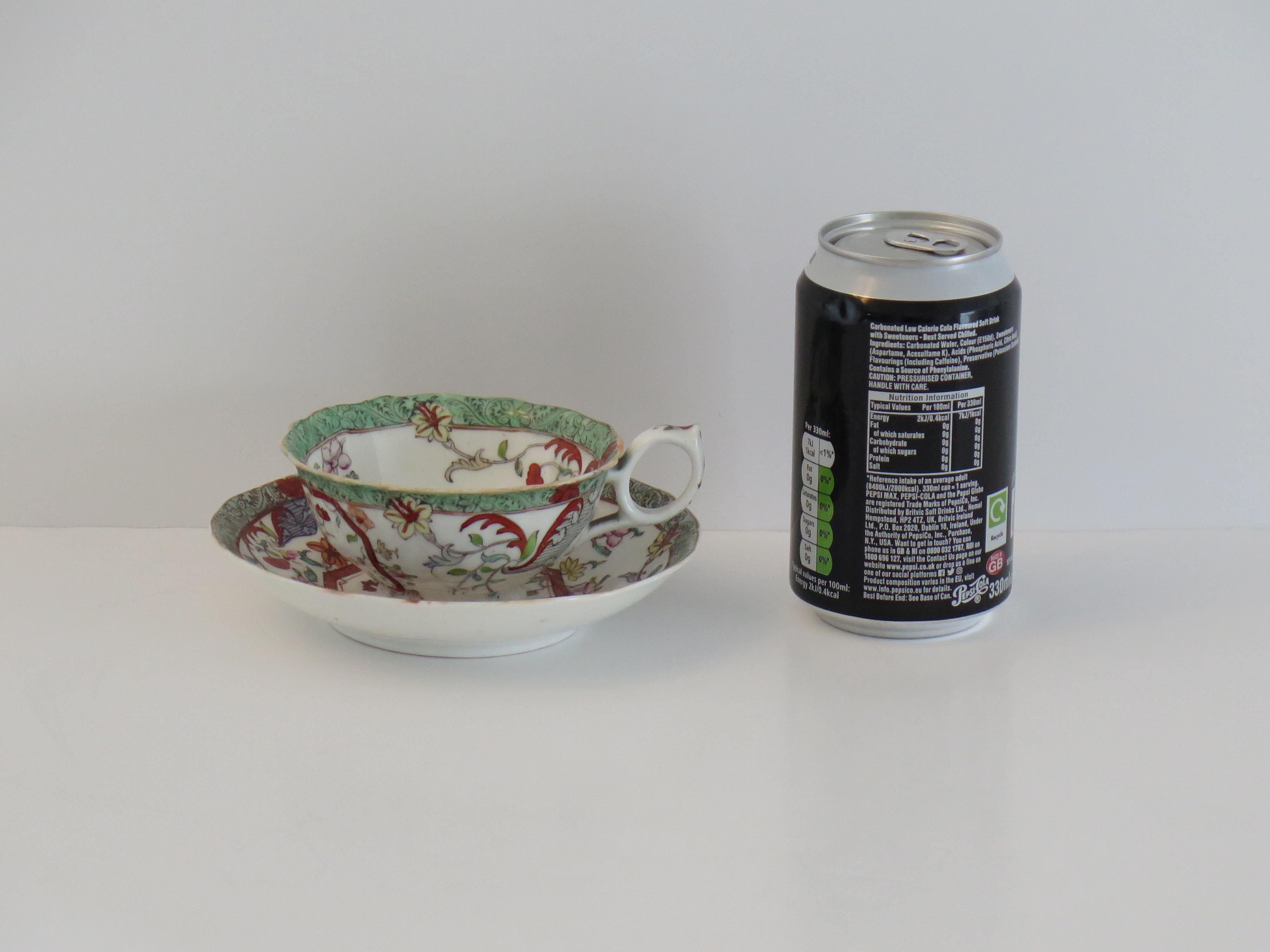 William J. PAIR-(B) of C J Mason's Cups & Saucers Porcelain Ptn 223, A 1830. en vente 10