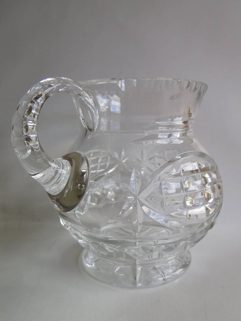 William IV Water Jug or Pitcher Crystal CutGlass, AngloIrish, circa