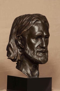 Escultura de Cabeza Masculina en Bronce "Giorgi"