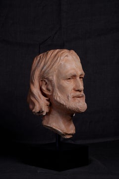 Escultura de Cabeza Masculina en Terracota "Giorgi"