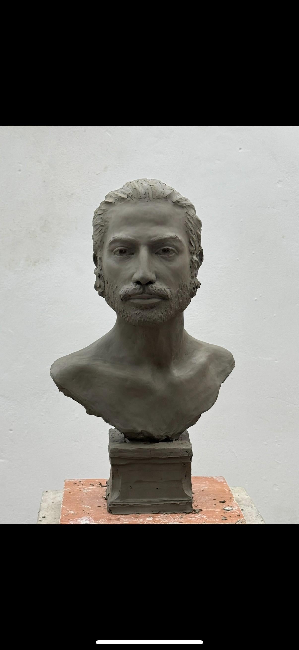 Testa maschile in terracotta a grandezza naturale. 

Rushton scolpisce tutti i suoi busti utilizzando modelli dal vivo nel corso di diverse sedute. Pur avendo un carattere realistico e classico, le sue sculture catturano anche l'individualità di chi