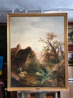 Huge 19thC Irish Oil Painting, County Donegal
