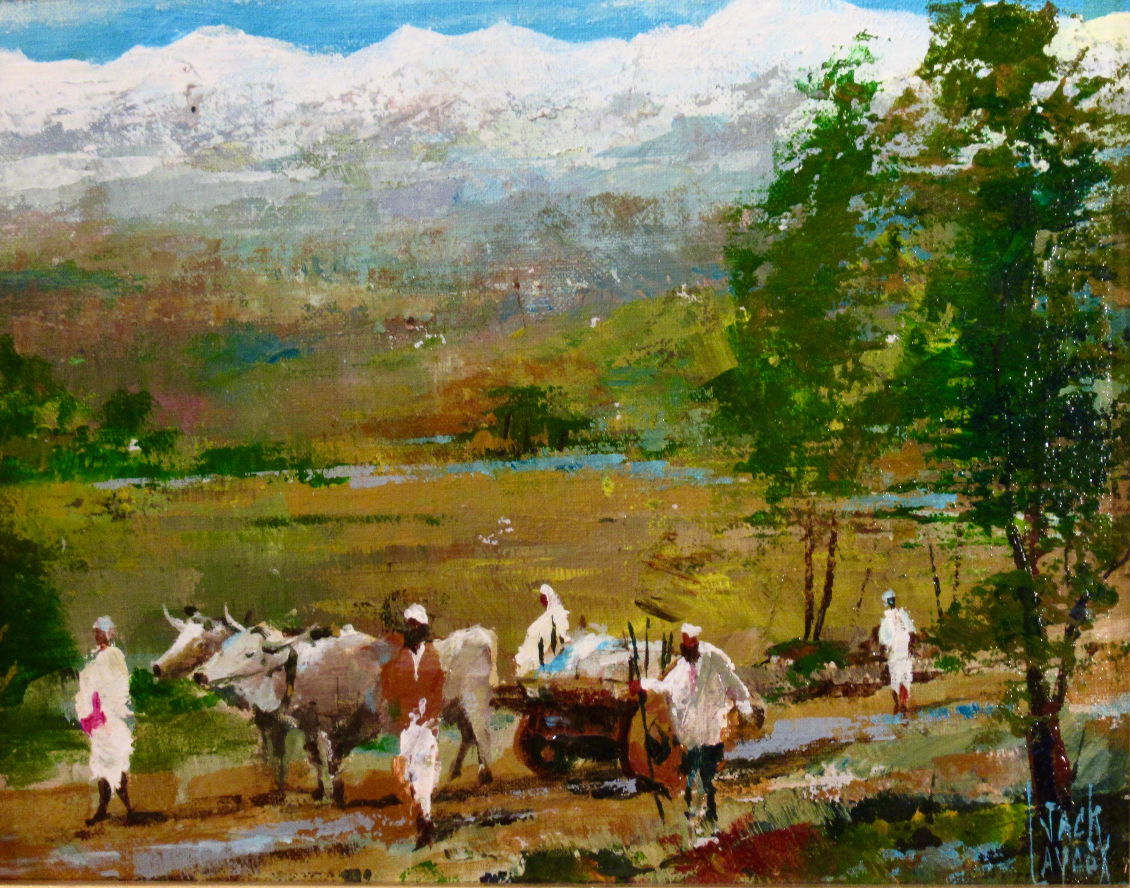 Northern India, Near Himalaya Range - Painting by William Jack Laycox