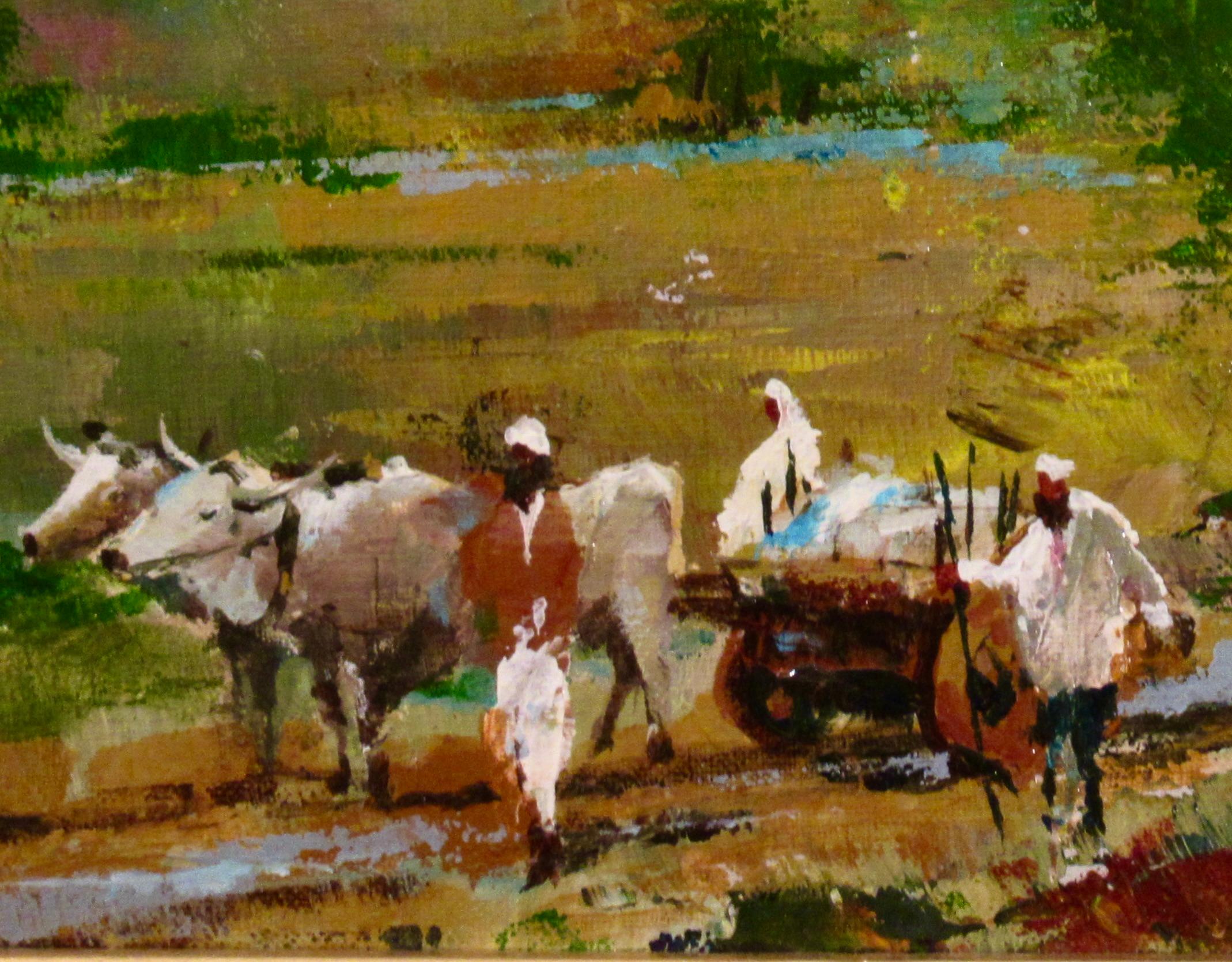 Northern India, Near Himalaya Range - American Impressionist Painting by William Jack Laycox