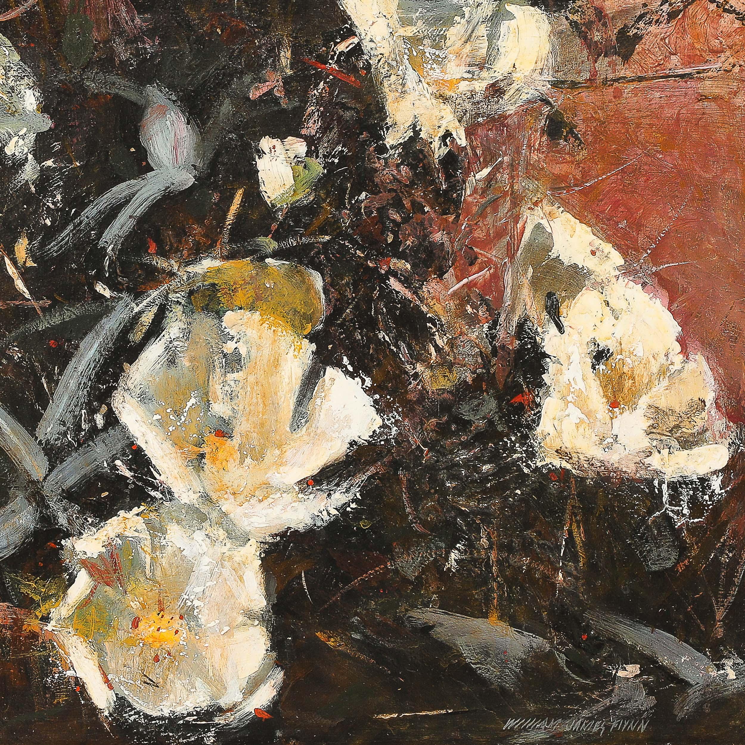 Expressionist Still Life of Flowers 