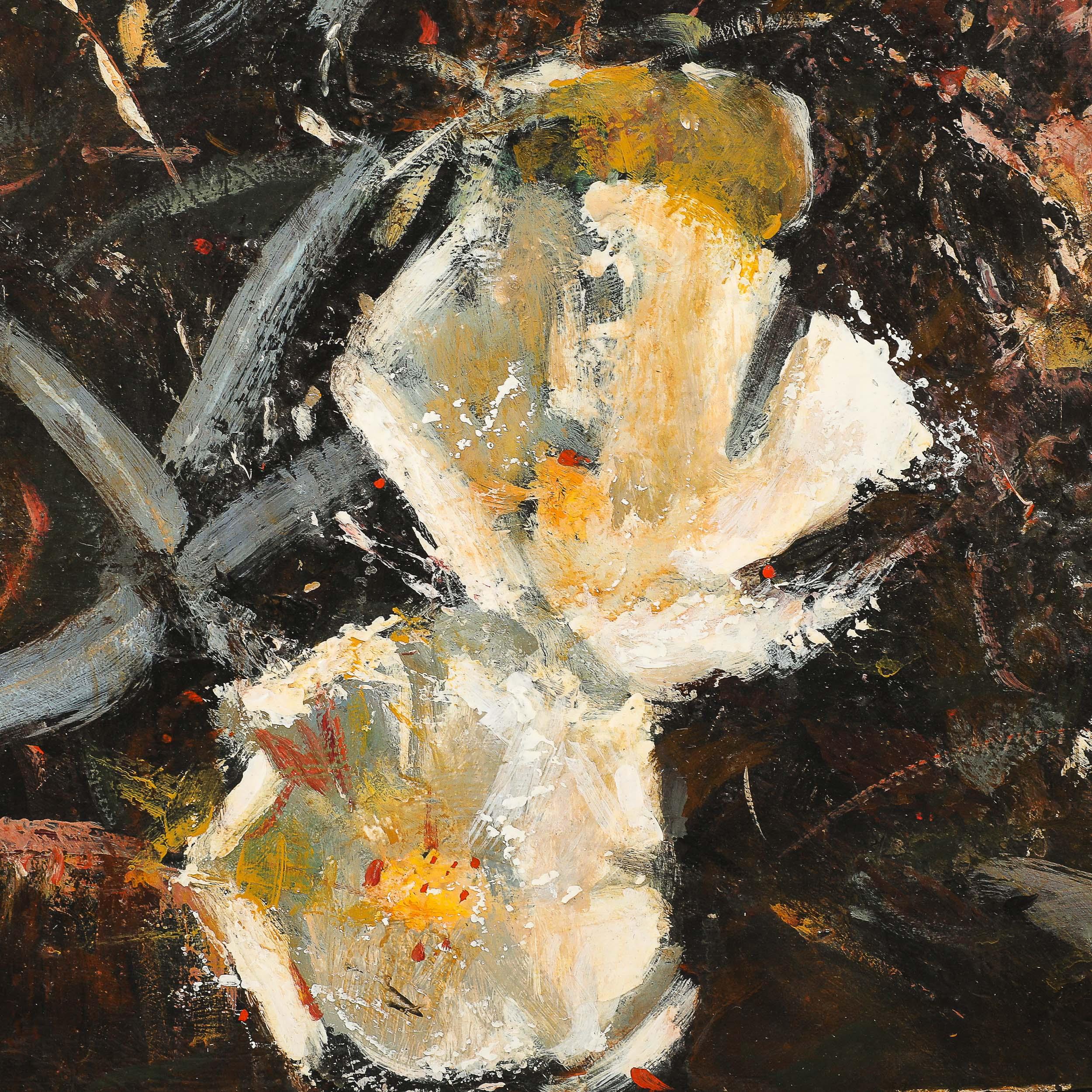 Expressionist Still Life of Flowers 