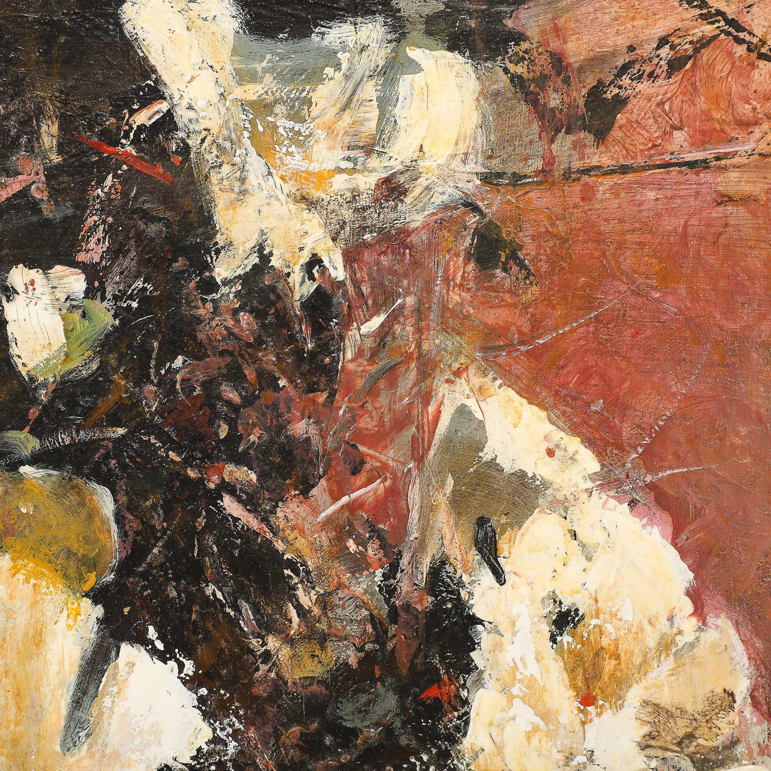 Expressionist Still Life of Flowers 