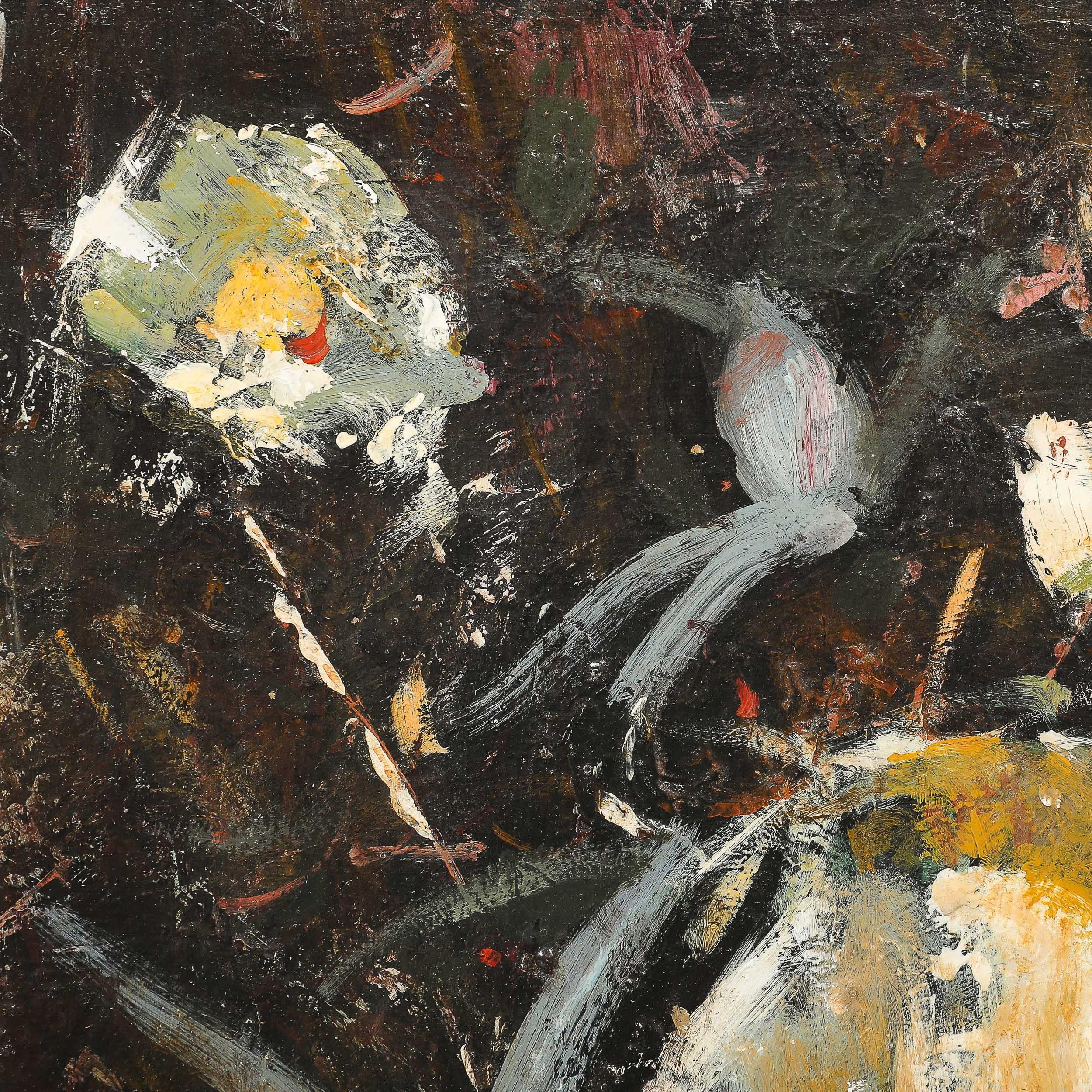 Expressionist Still Life of Flowers 
