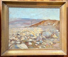 William James Jr. (American 1882-1961) Impressionist Landscape Oil Painting