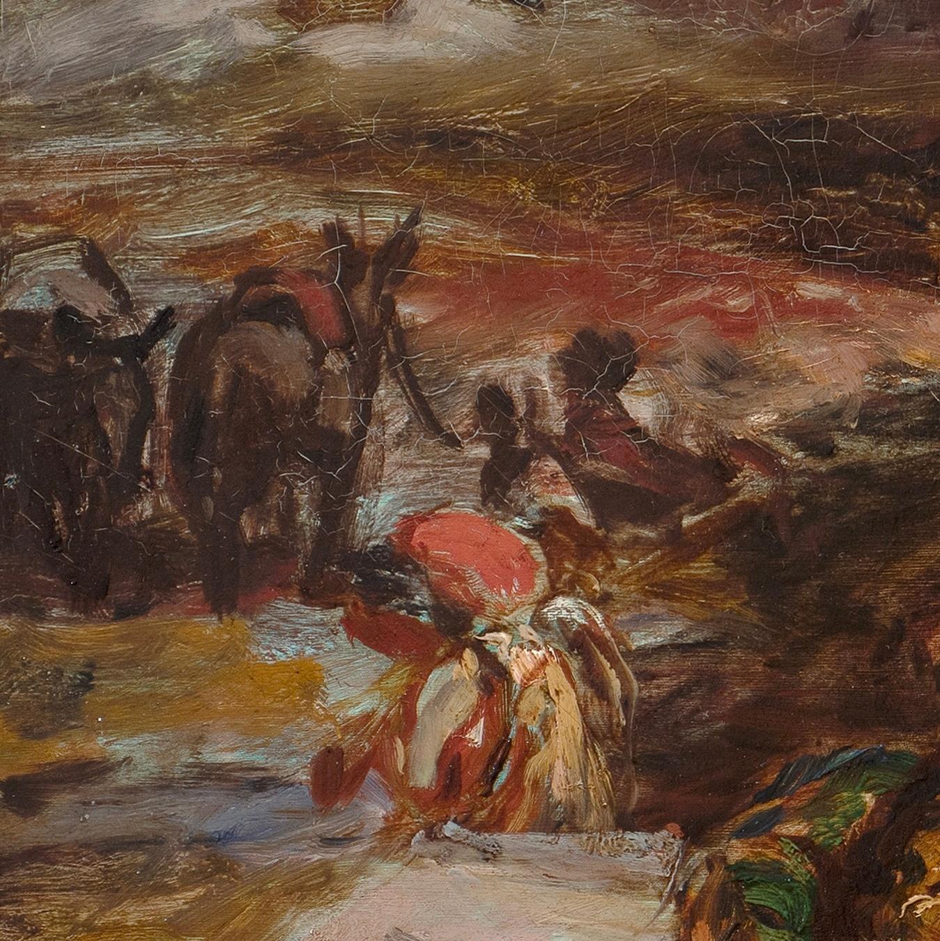 Tribesmen beside ruins at Pinara, Lycia, c. 1844 For Sale 3