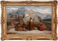 Tribesmen beside ruins at Pinara, Lycia, c. 1844