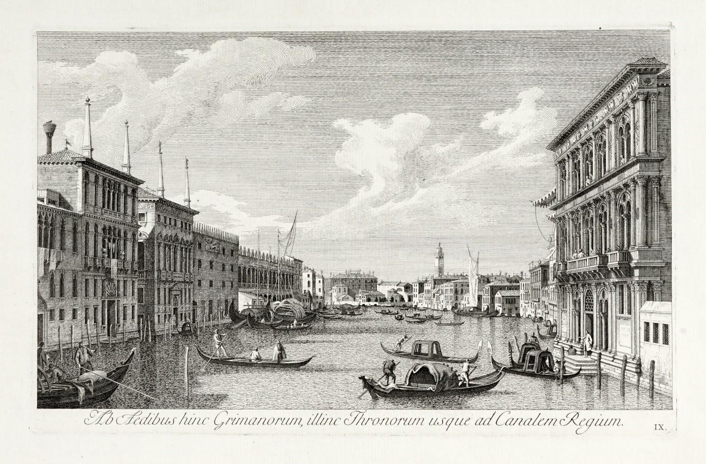 Vista del Gran Canal, cuadro de William James, según Canaletto en venta 10