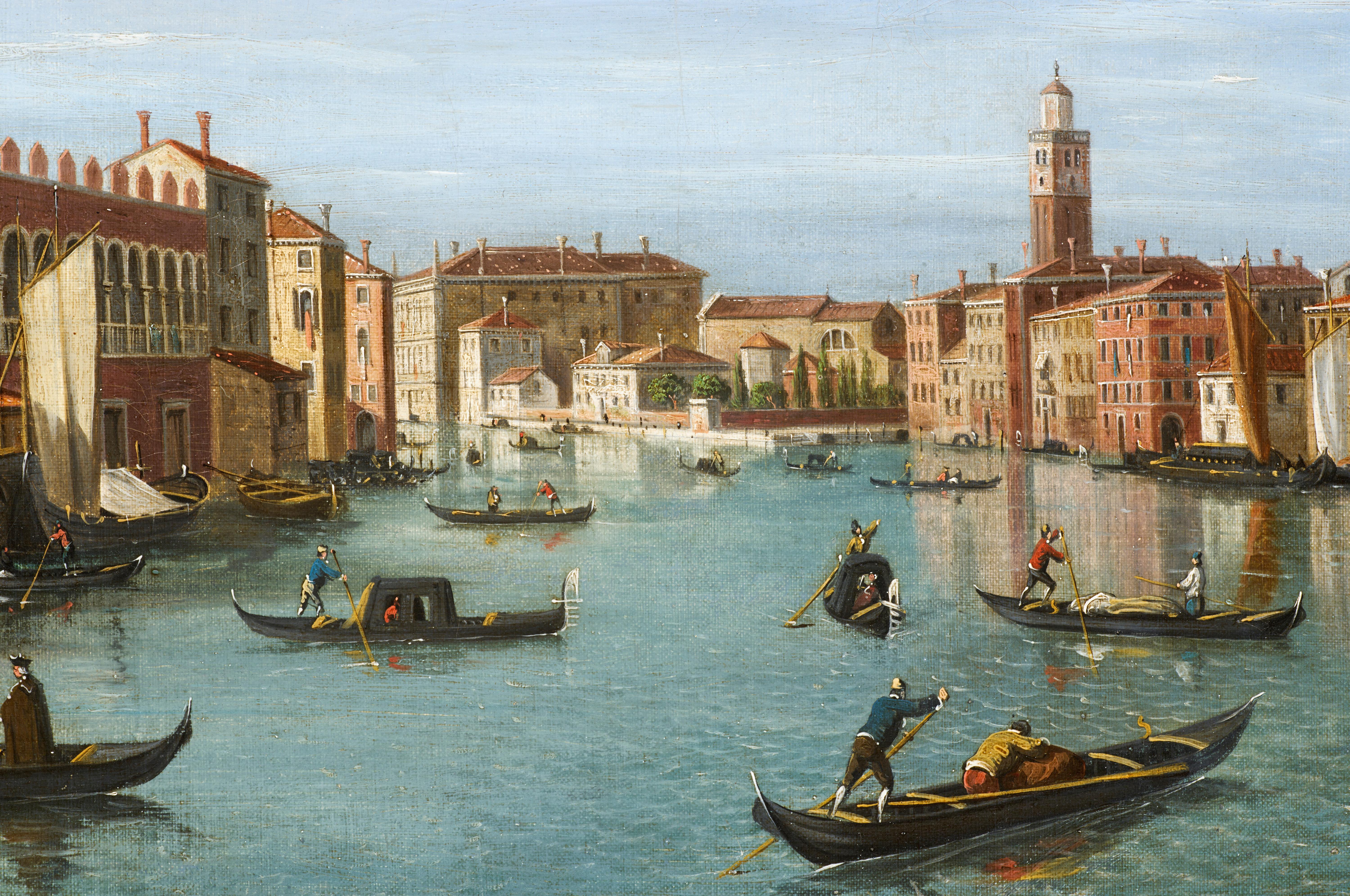 Although we have little bibliographical information on William James, we know that he was trained by Canaletto during the painter's stay in England between 1746 and 1755. Although he may never have been to Venice, William James remained under the