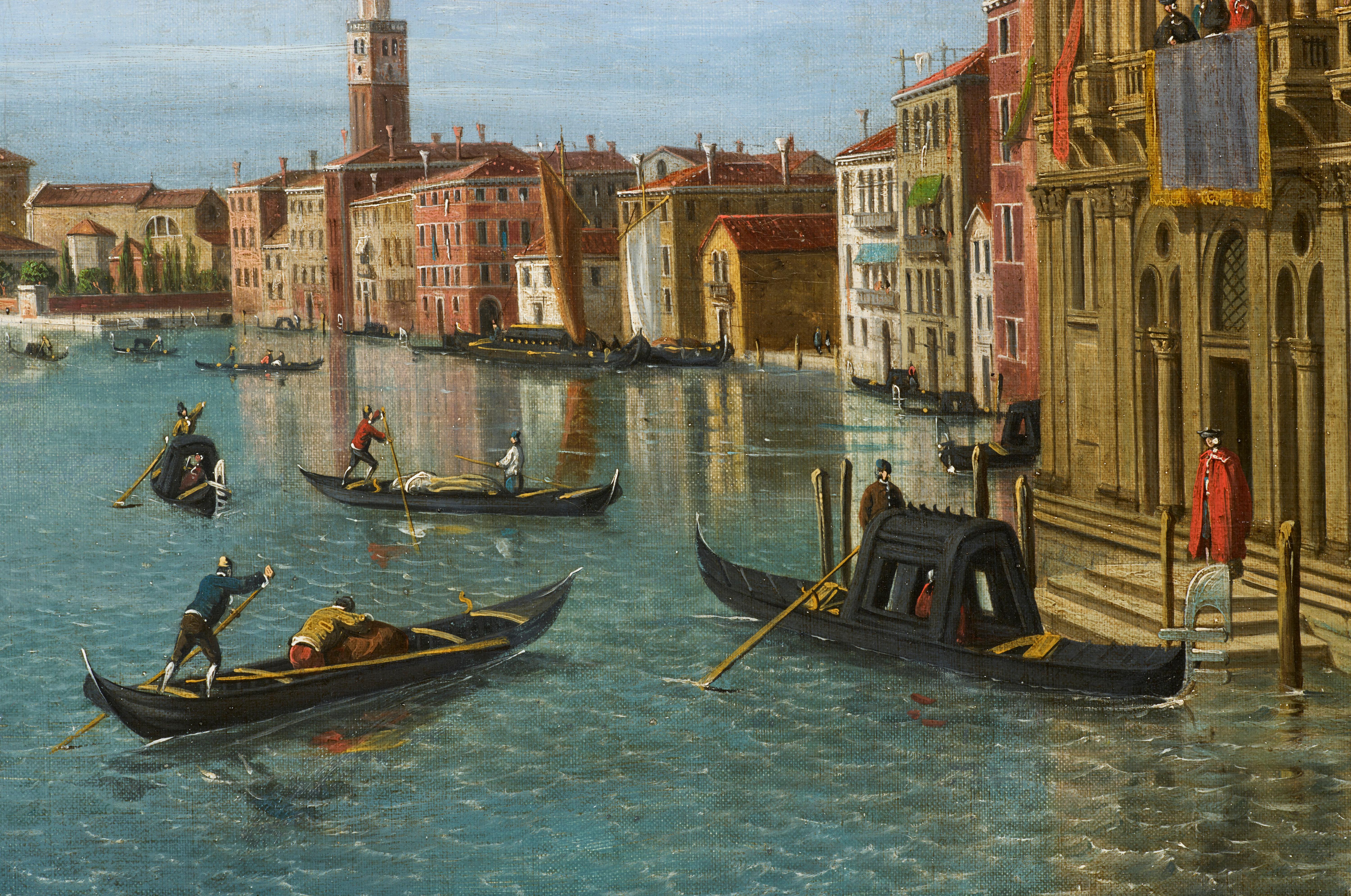 Vue du Grand Canal, une peinture de William James, d'après Canaletto en vente 4