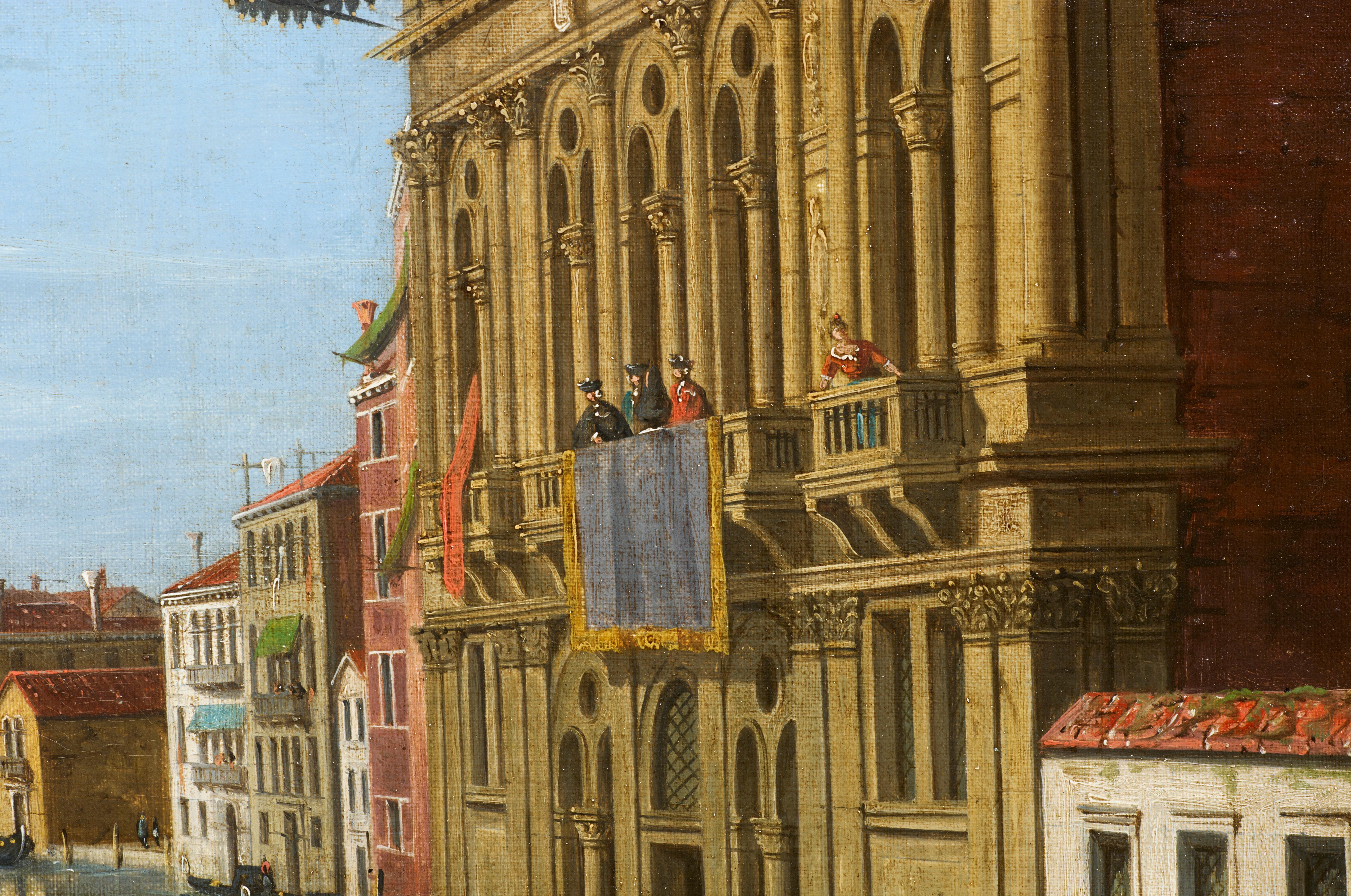 Vue du Grand Canal, une peinture de William James, d'après Canaletto en vente 6
