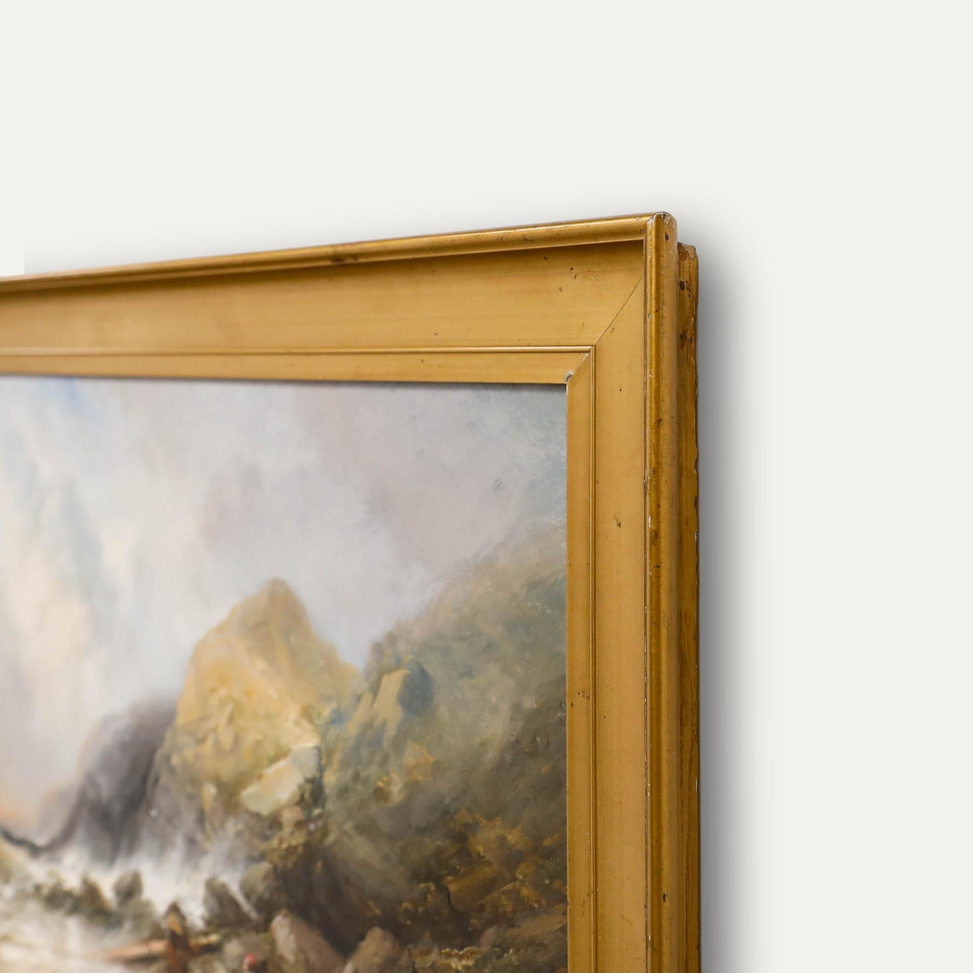 William James Durant Ready (1823-1873) - Gerahmtes Öl, Ein gestrandeter Seemann im Angebot 4