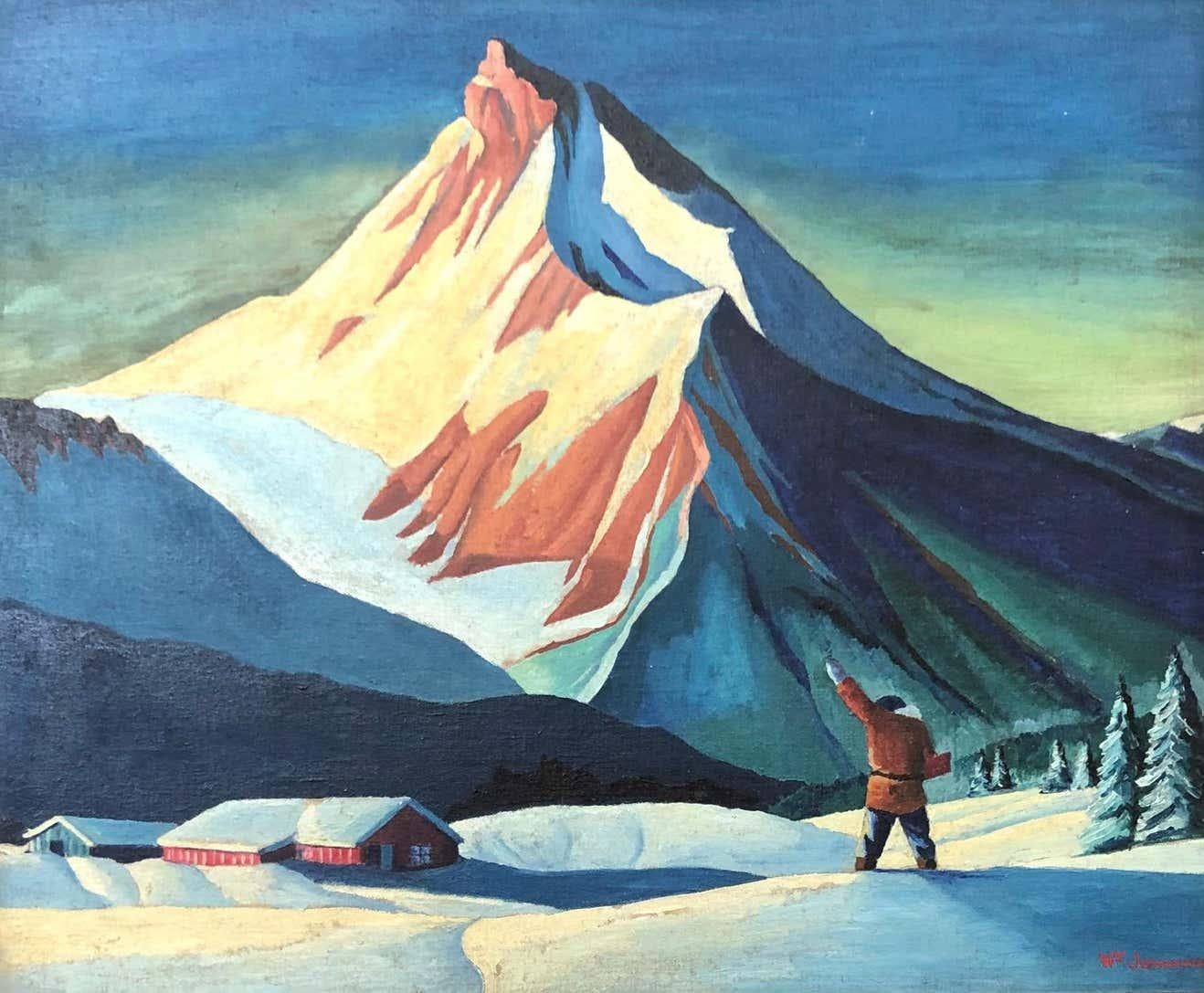 View Towards the Mountain - Painting by William Johannes