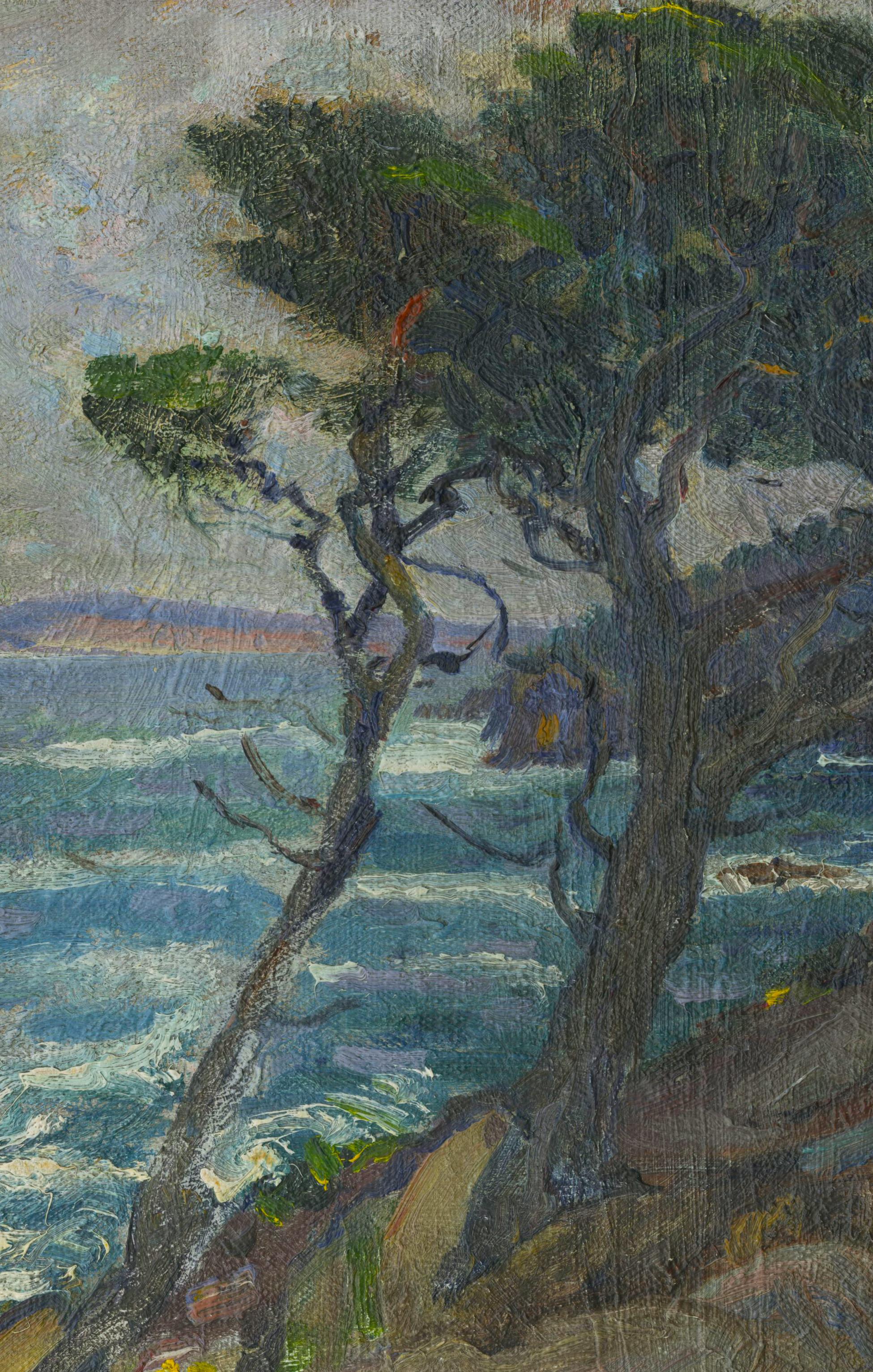 Point Lobos, California - Painting de William John Edmondson
