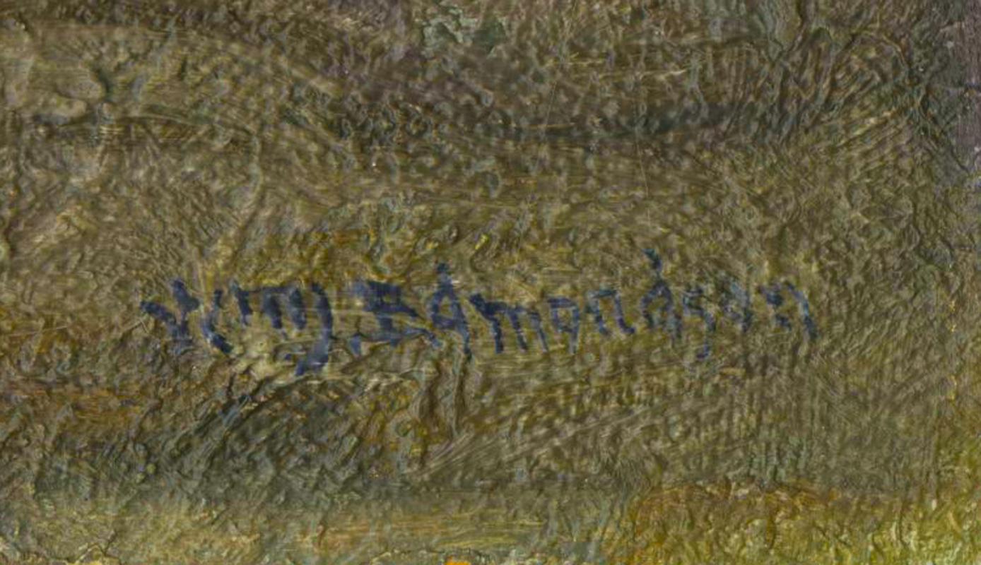 Point Lobos, Californie
Huile sur carton d'artiste, c. 1925
Signé en bas à droite : Wm J Edmundson (voir photo)
Condit : Très bon état.
Cadre : Cadre d'époque McBeth Gallery (a Gallery) (voir photo)
Nettoyé par Monica Radecki, South Bend
Provenance