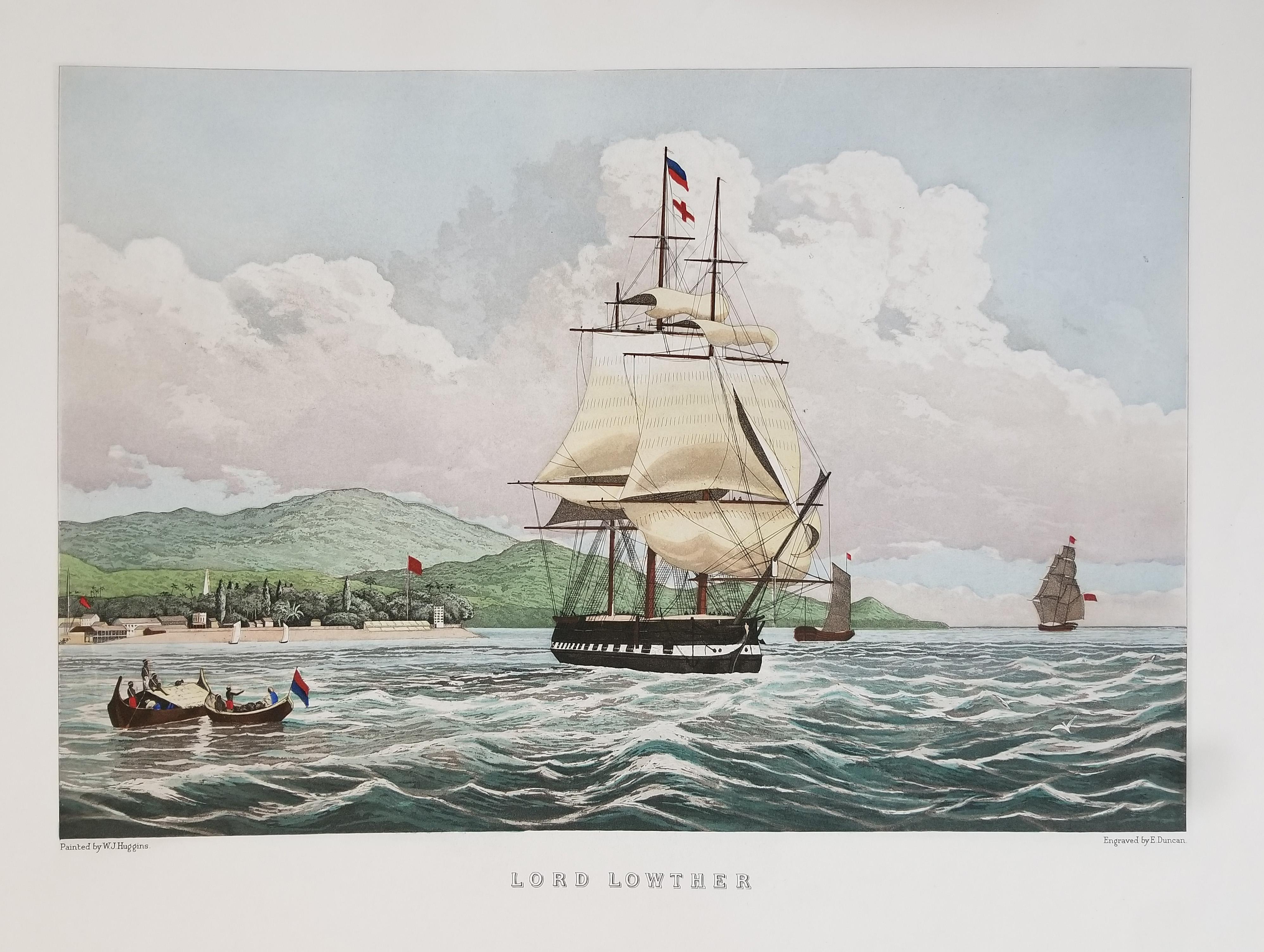 William John Huggins Print - East India Company's Ship Lord Lowther