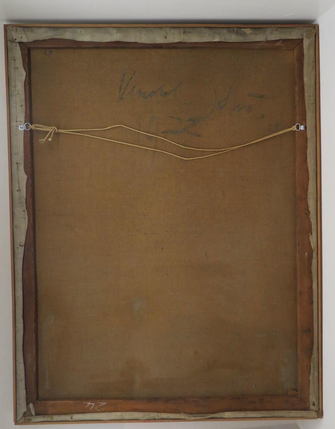 (1897-1981) Ritratto di signora scozzese di grandi dimensioni degli anni Venti dipinto ad olio ORIGINALE 2