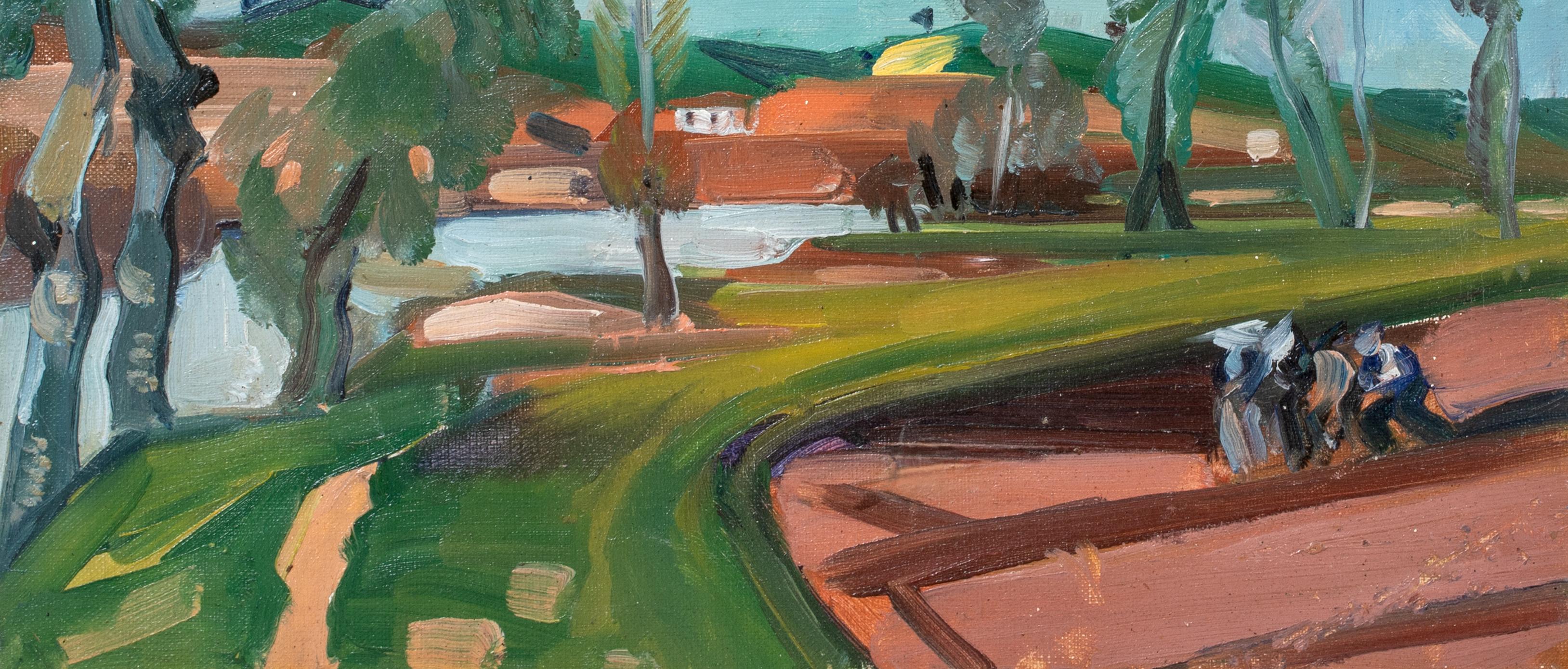 Vista en Toledo Circa 1930  WILLIAM JOHNSTONE OBE (1897-1981) en venta 1