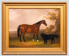 Cheval et chien dans un paysage, William Joseph Shayer (1787-1879)