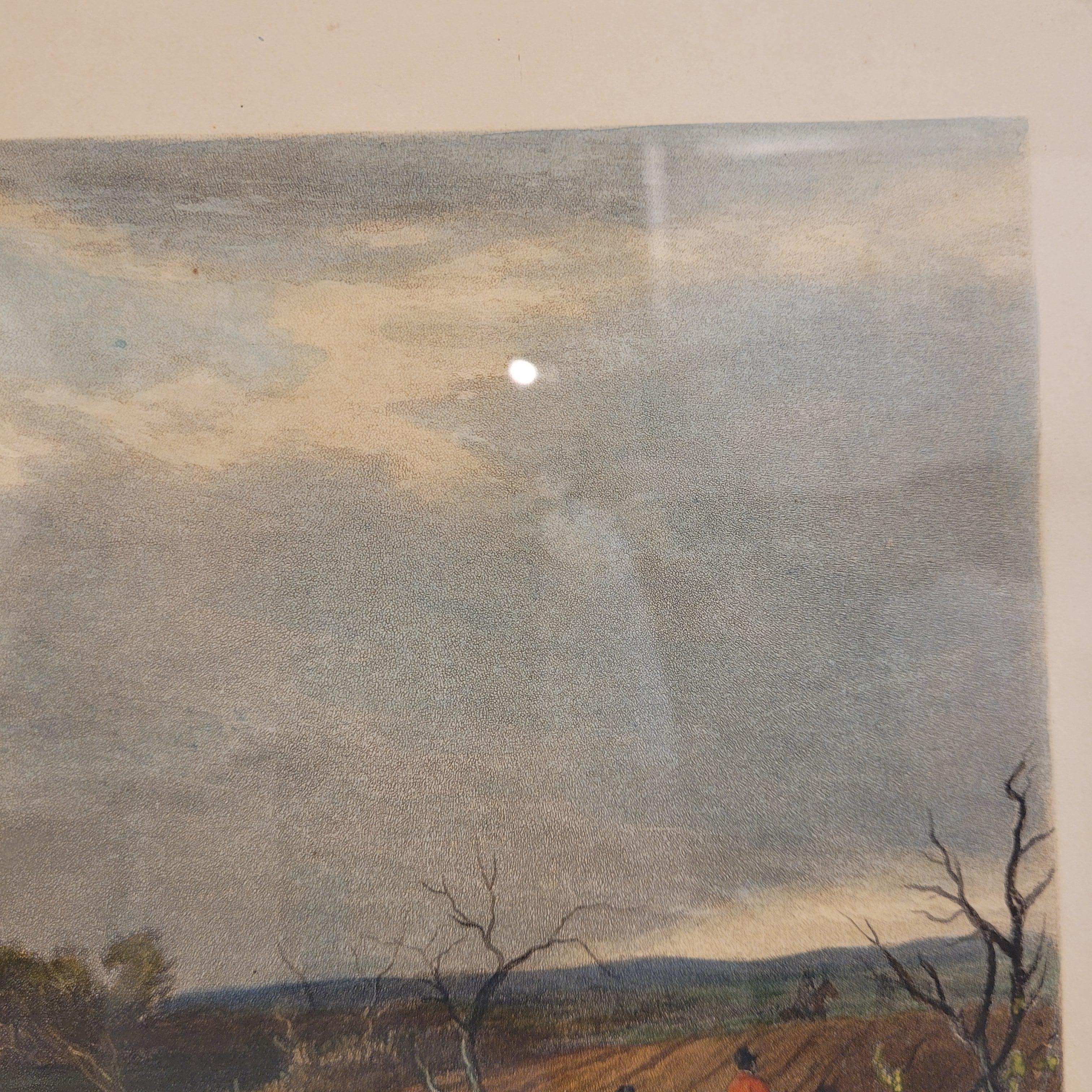 Victorian engraving of horses “Full cry”, J. Harris and William J. Shayer, Engla For Sale 7