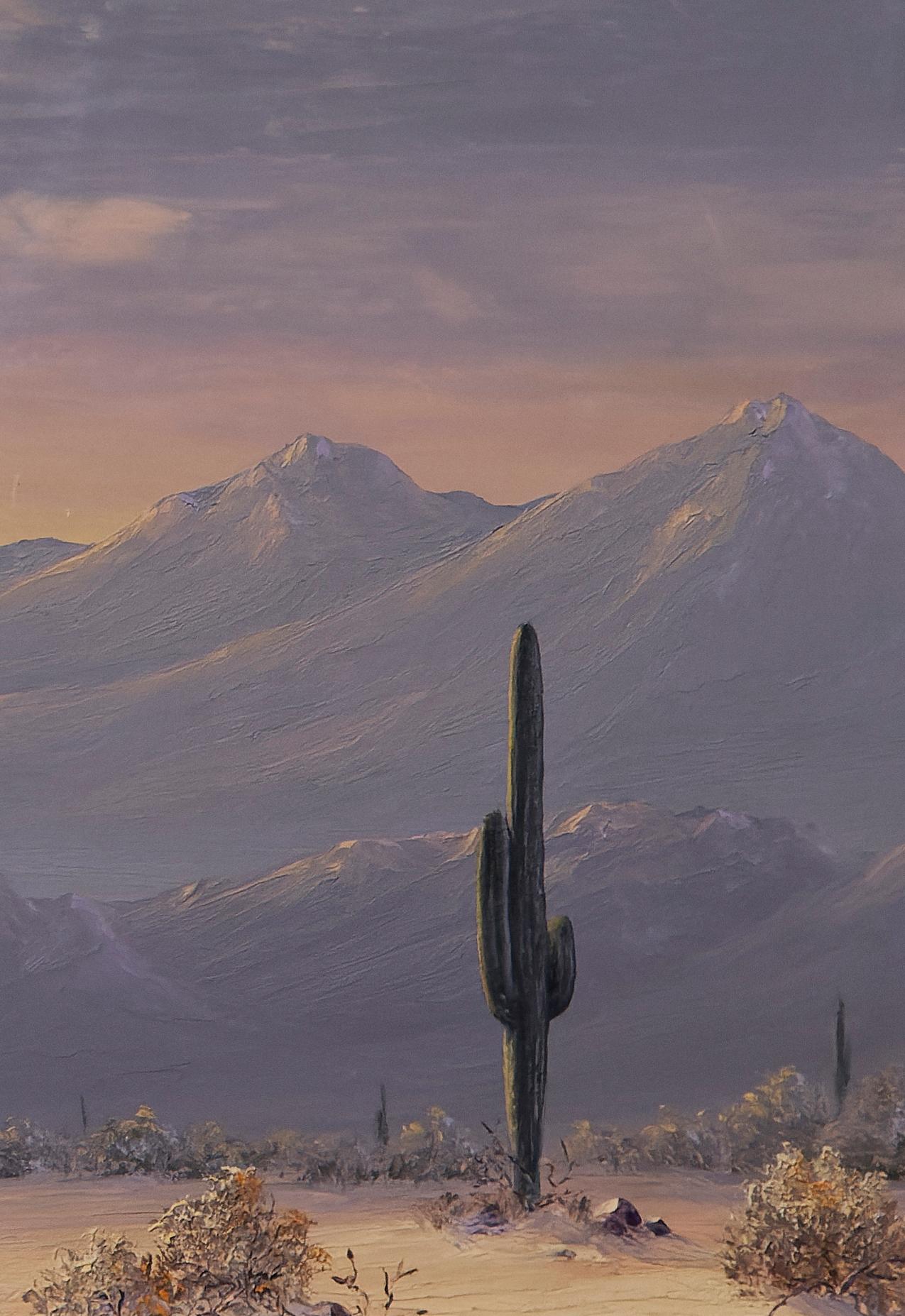 William K Peterson (1928-2013) Desert Landscape Painting For Sale 2