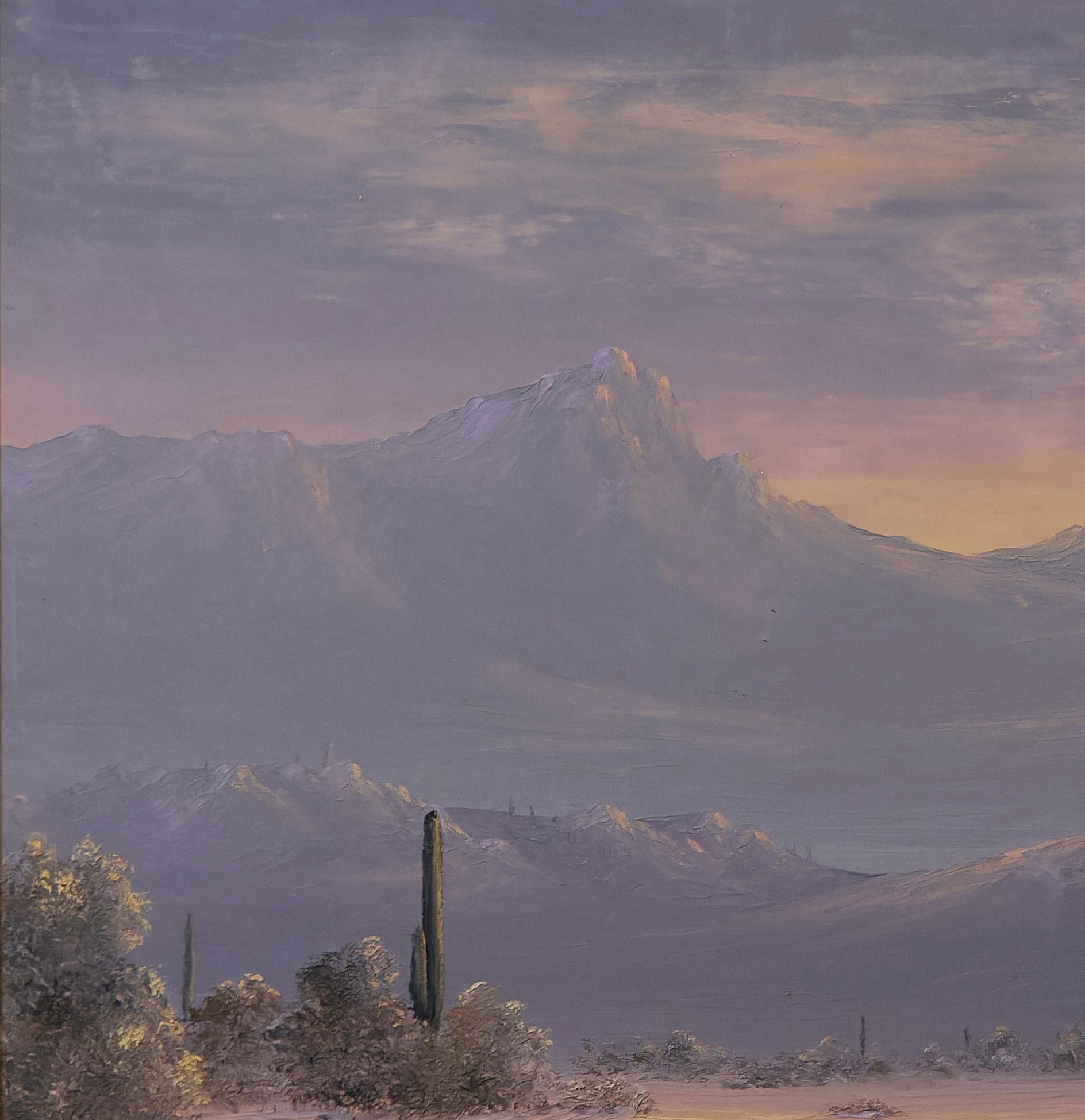 William K Peterson (1928-2013) Desert Landscape Painting For Sale 3