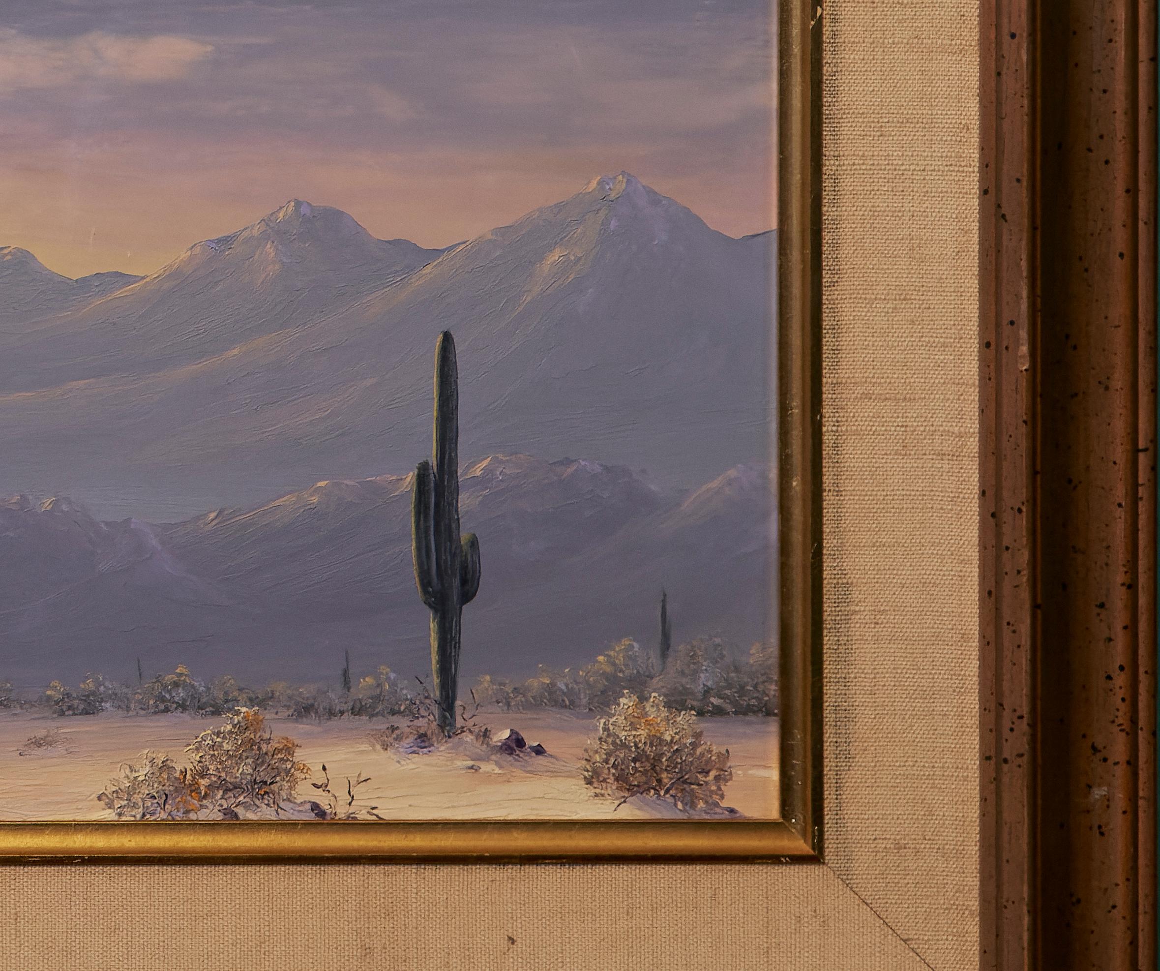 William K Peterson (1928-2013) Desert Landscape Painting For Sale 4