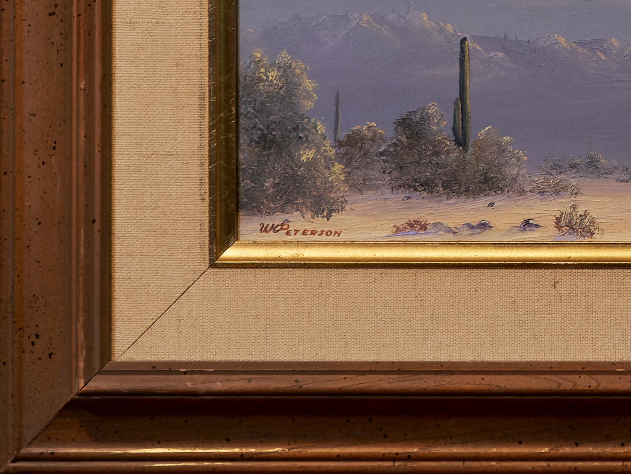 William K Peterson (1928-2013) Desert Landscape Painting For Sale 5