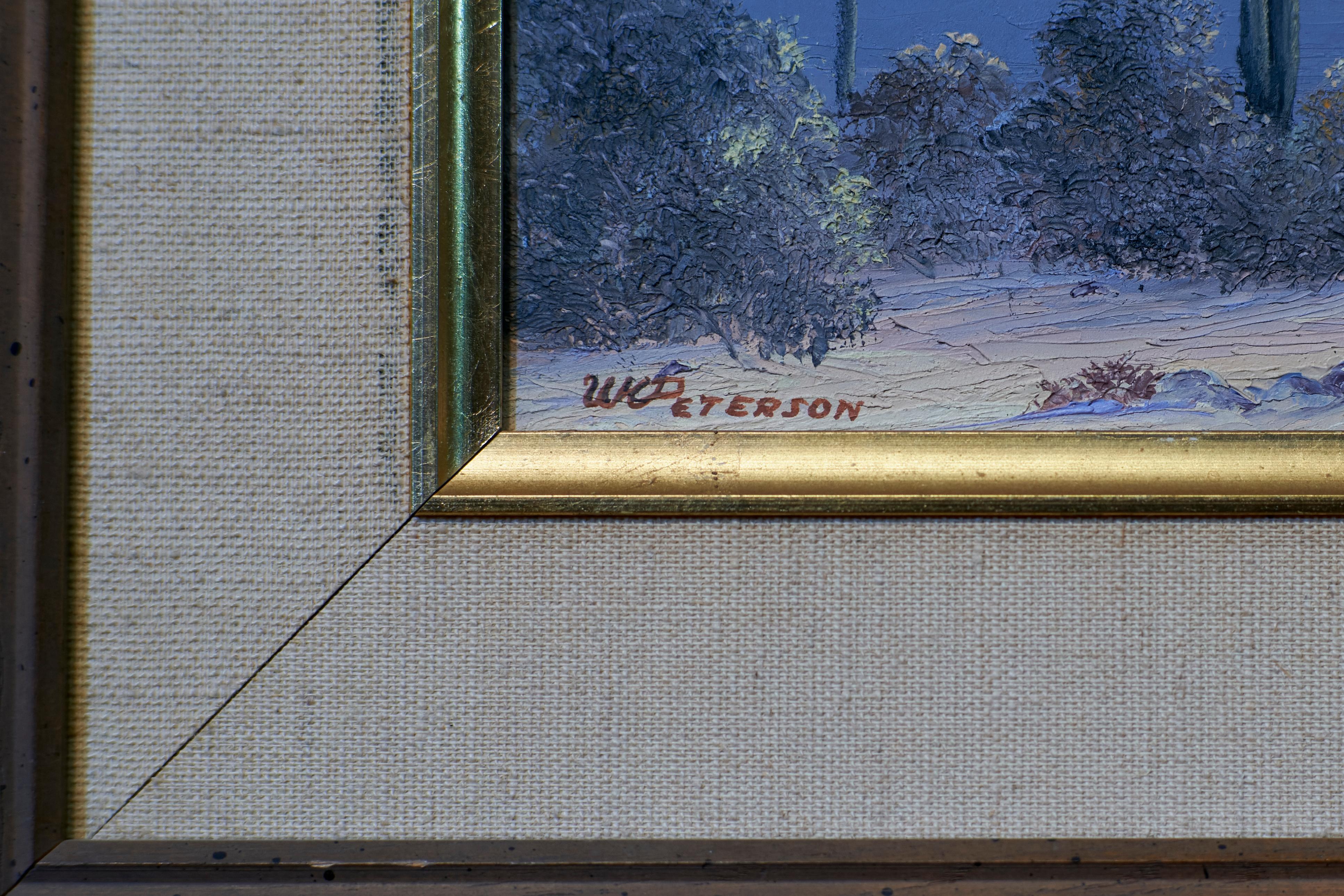 William K Peterson (1928-2013) Desert Landscape Painting For Sale 6