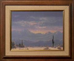 William K. Peterson (1928-2013) Pittura di paesaggi desertici