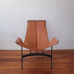 William Katavolos for Leathercrafter Leather and Iron Sling Chair